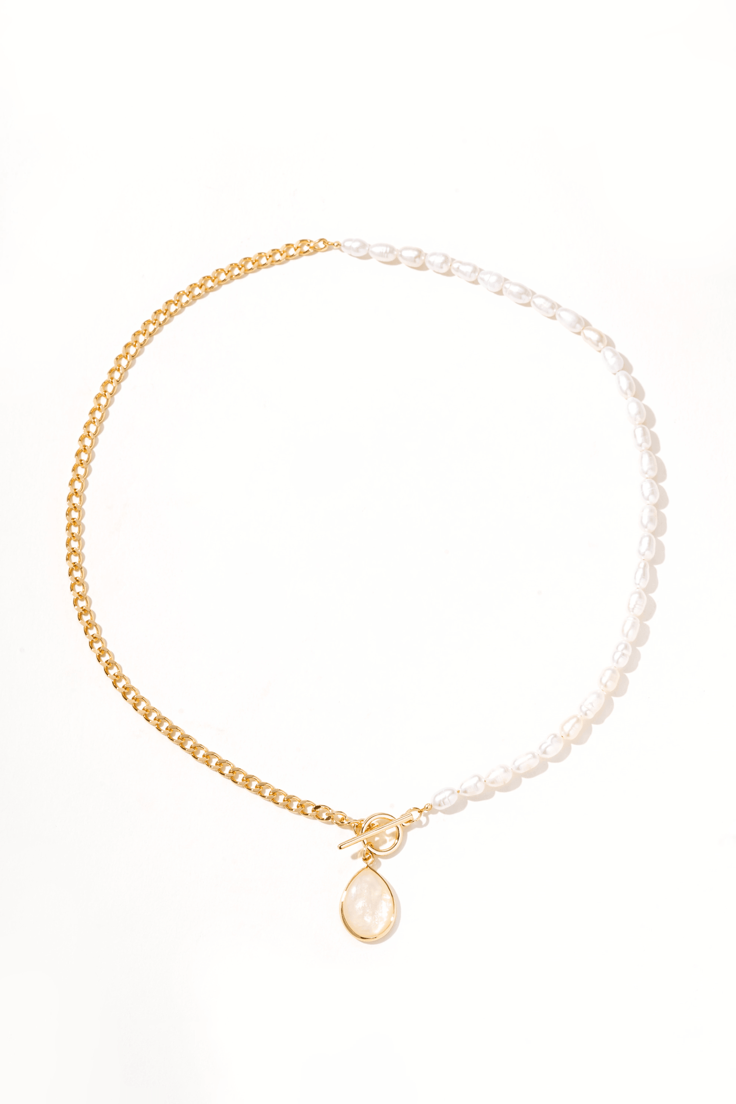 Amalthea Mother of Pearl Pendant Neckalce - Artsory
