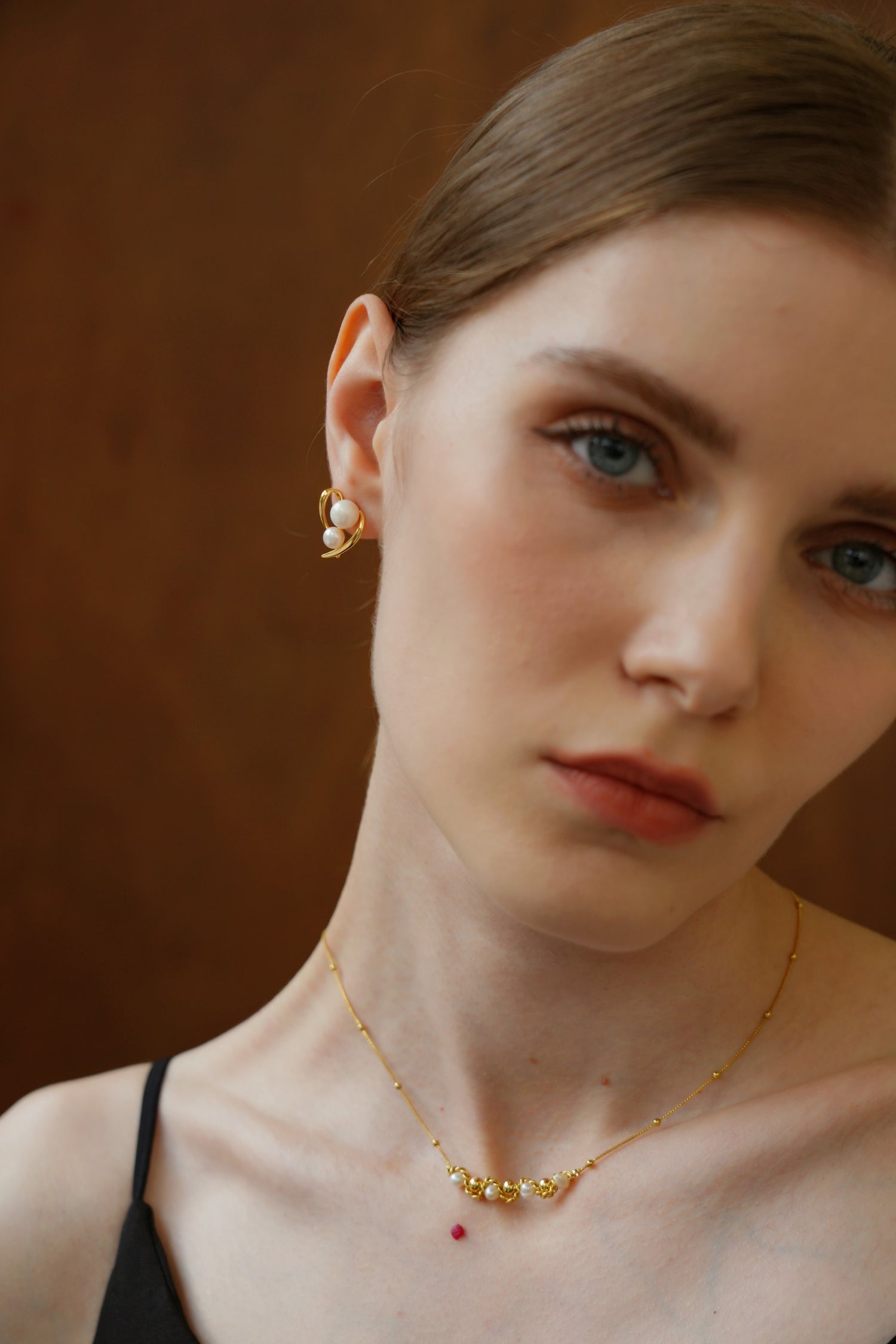 Amore Pearl Stud Earrings
