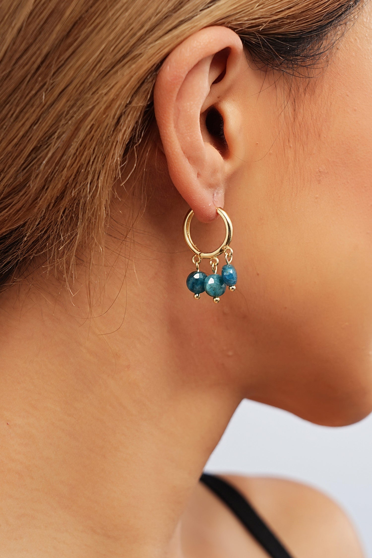 Apatite Trio Drop Earrings - Artsory