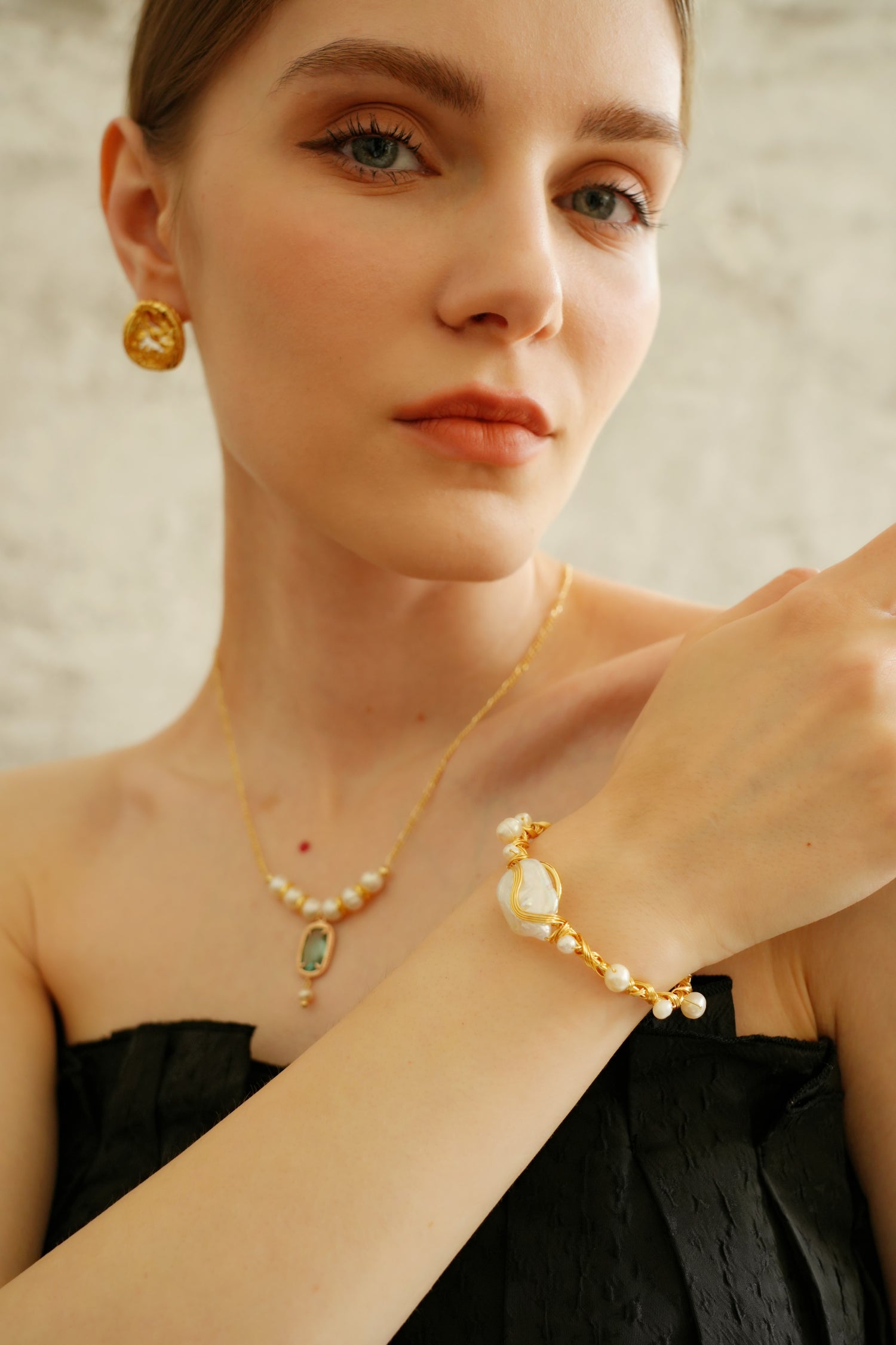 Baroque Freshwater Pearl Bangle