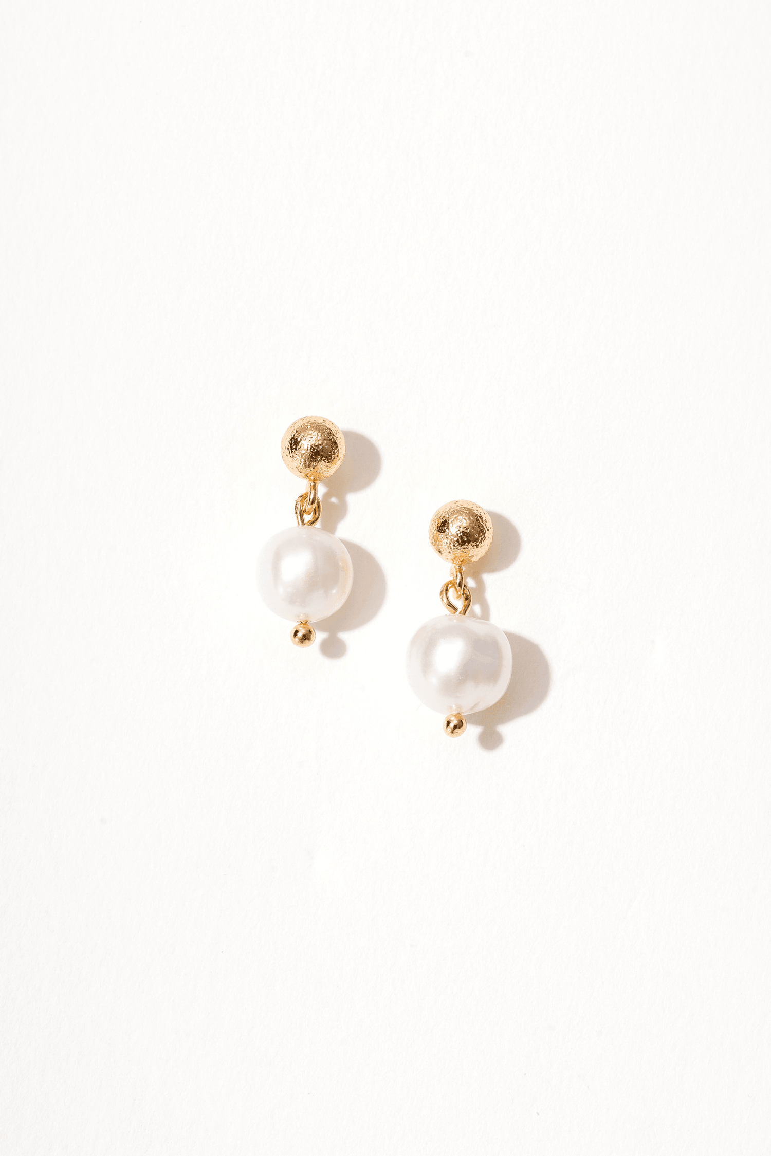 Classic Pearl Drop Tiny Earrings - Artsory