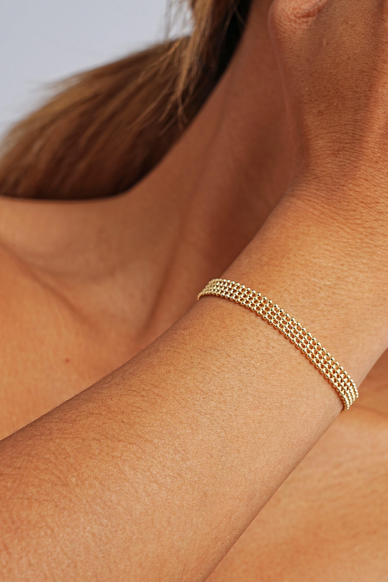 Fine 14K Gold Woven Bracelet - Artsory