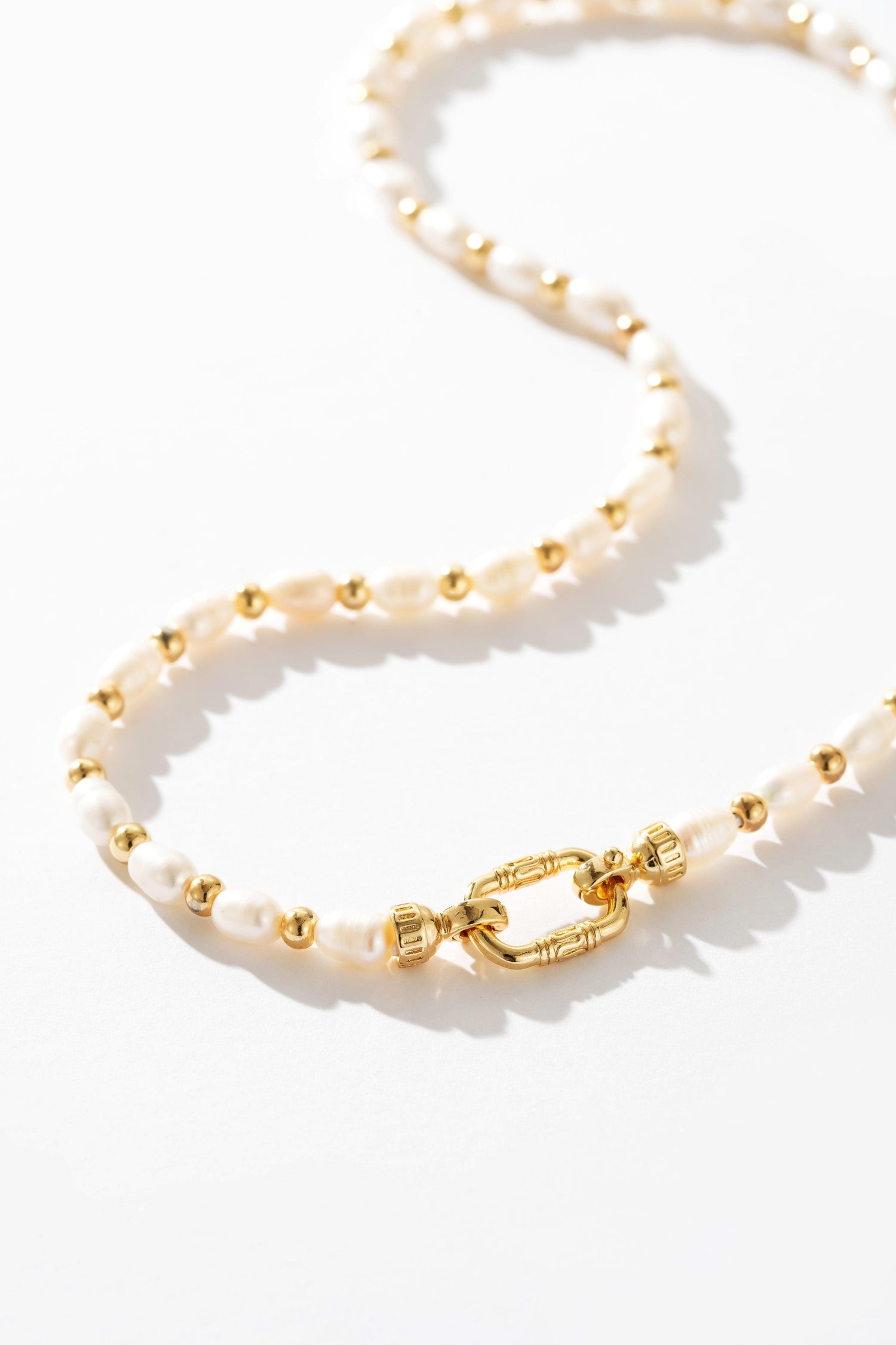 Jessamine Beaded Pearl Necklace - Artsory