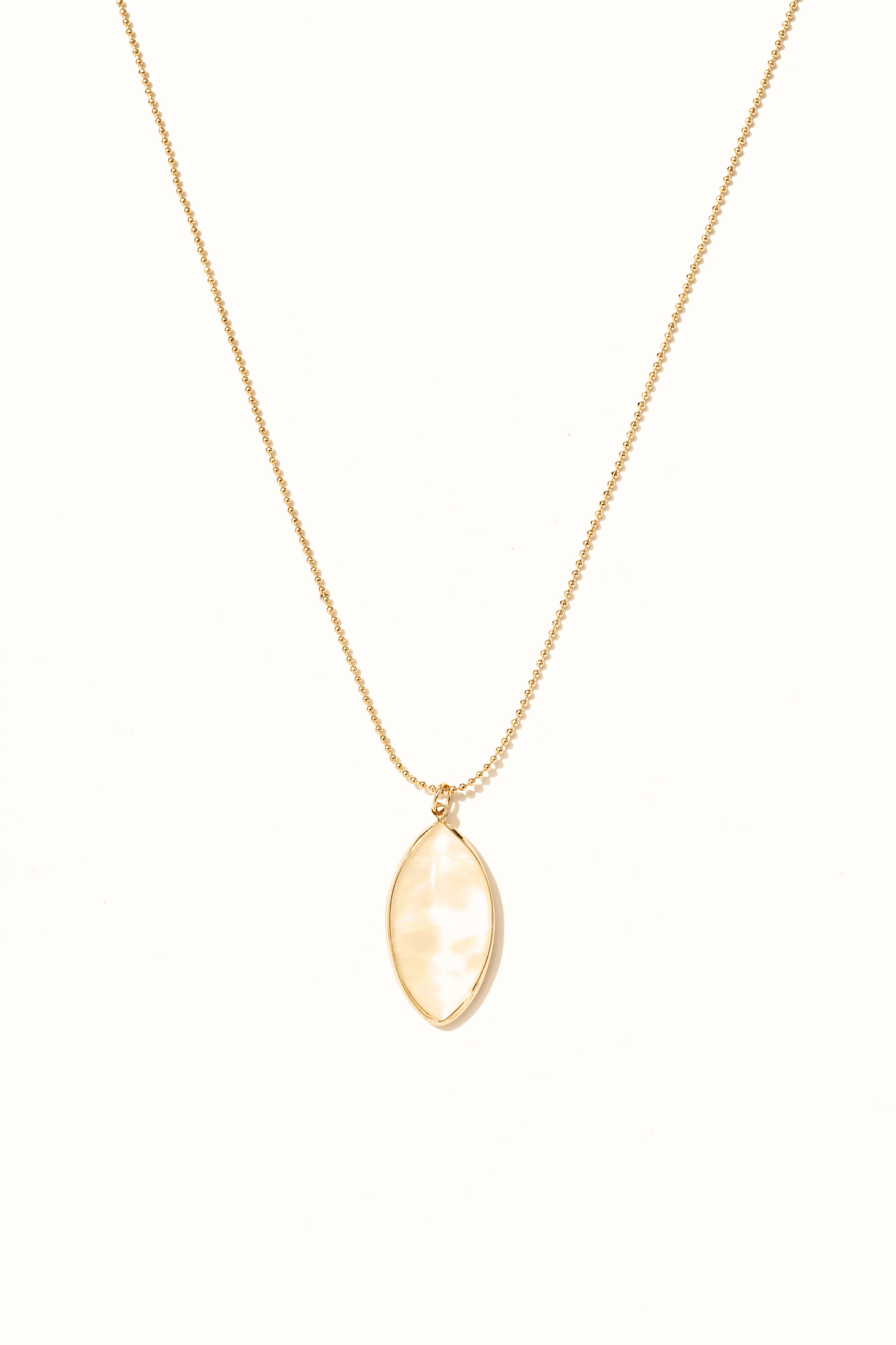 Mother of Pearl Pendant Drop Necklace - Artsory