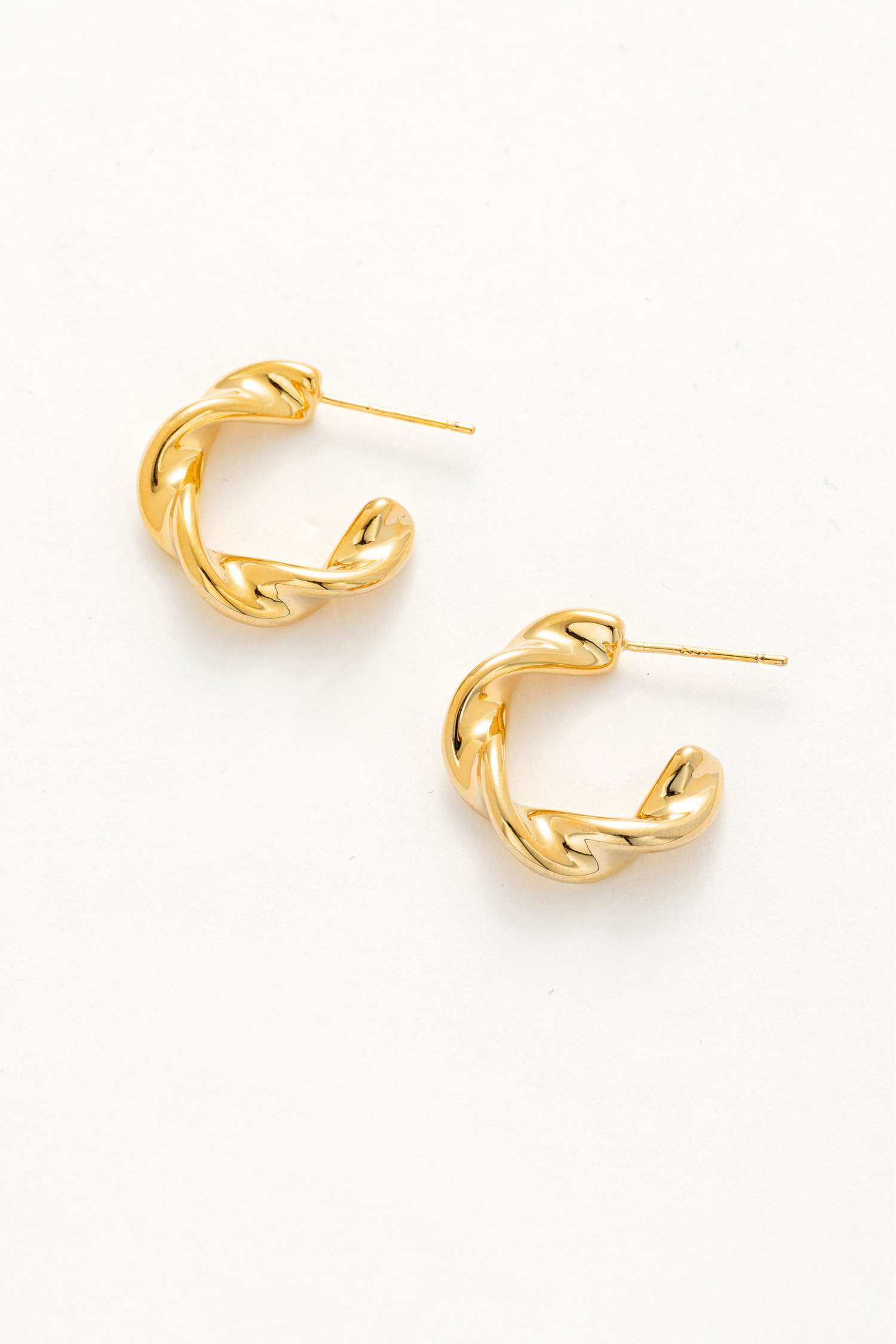 Twisted Charm Gold  Earrings
