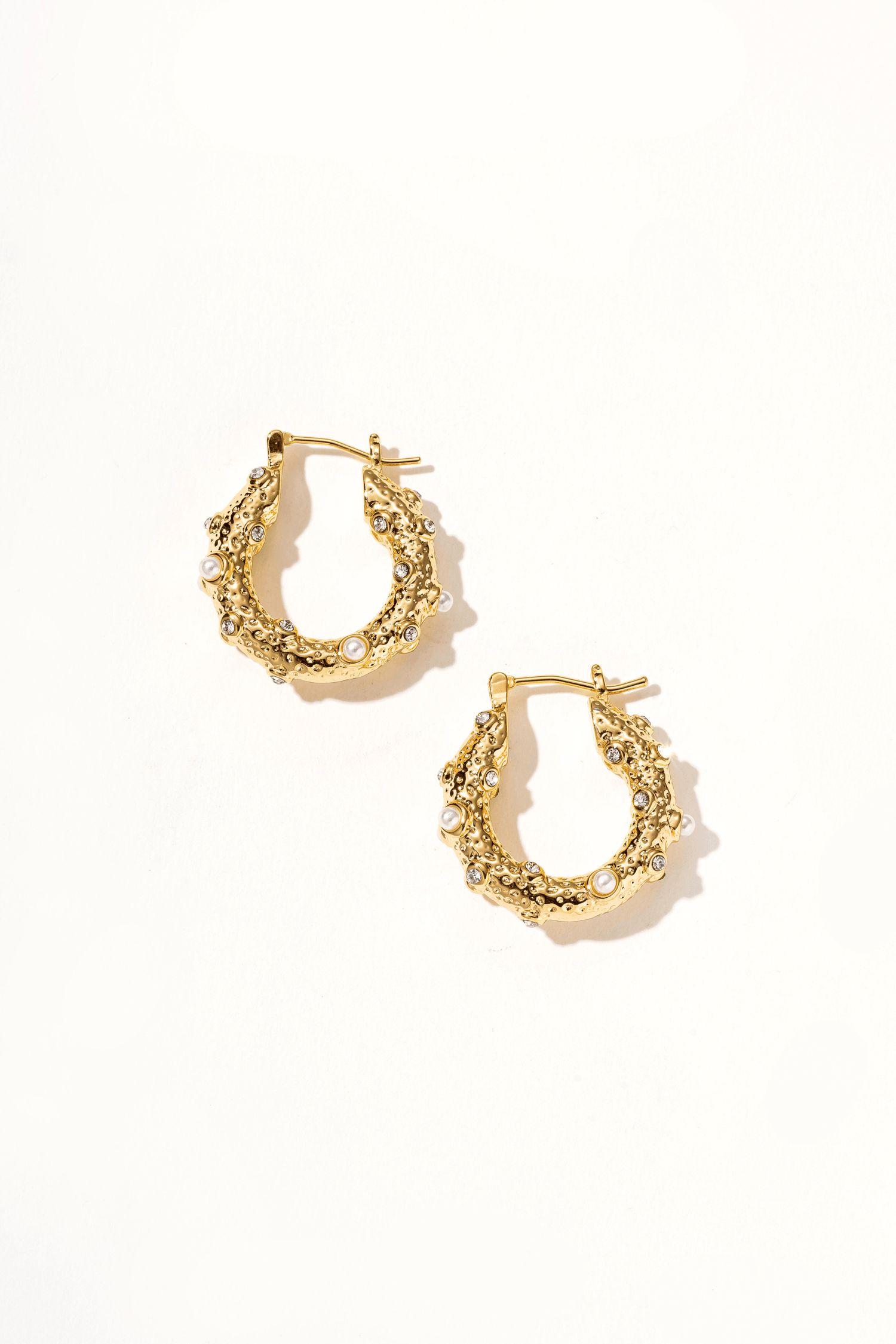 Vyrenia 18k Gold with Pearls Earrings - Artsory