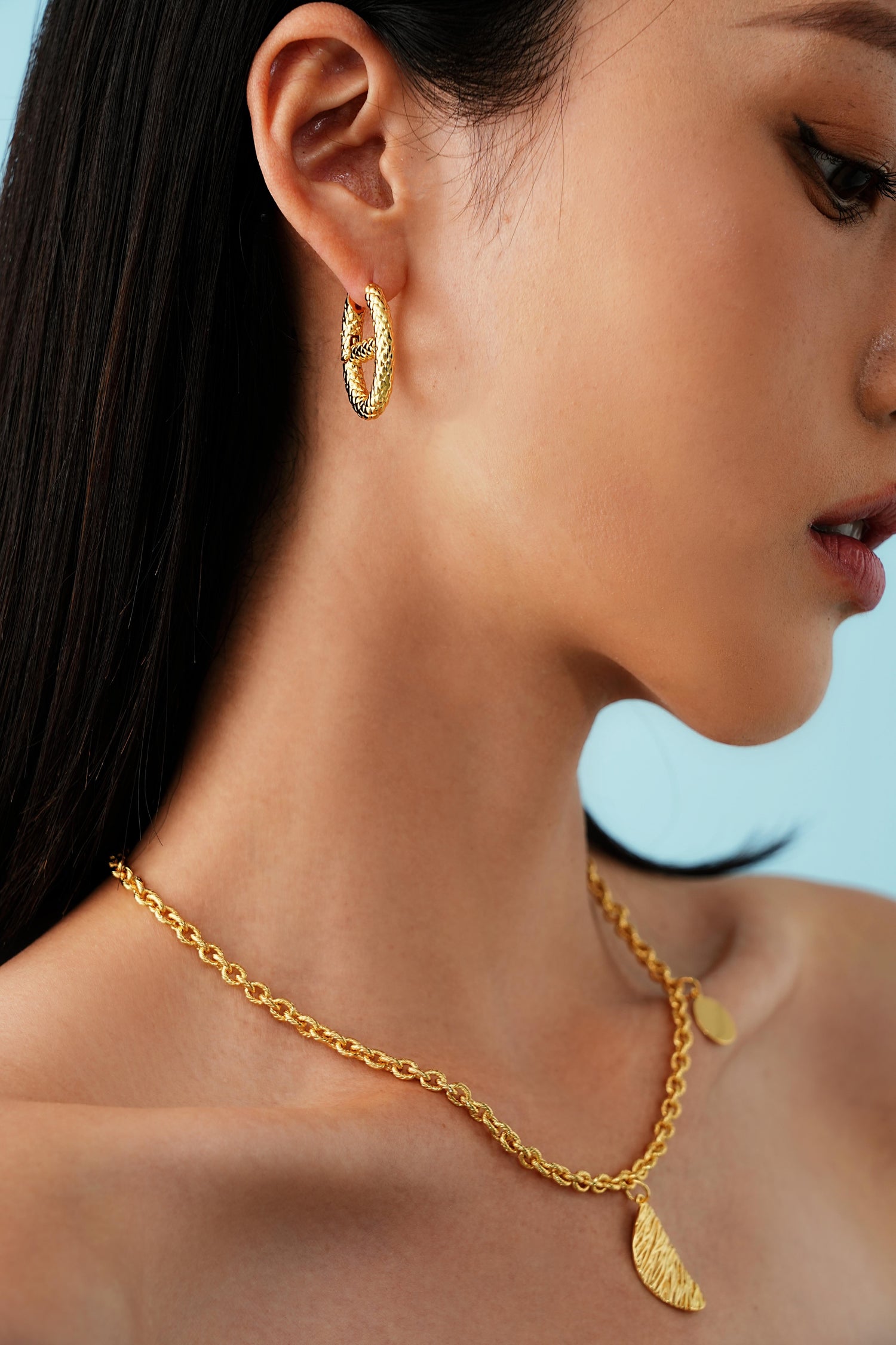 Alessia Chunky Hoop Earrings