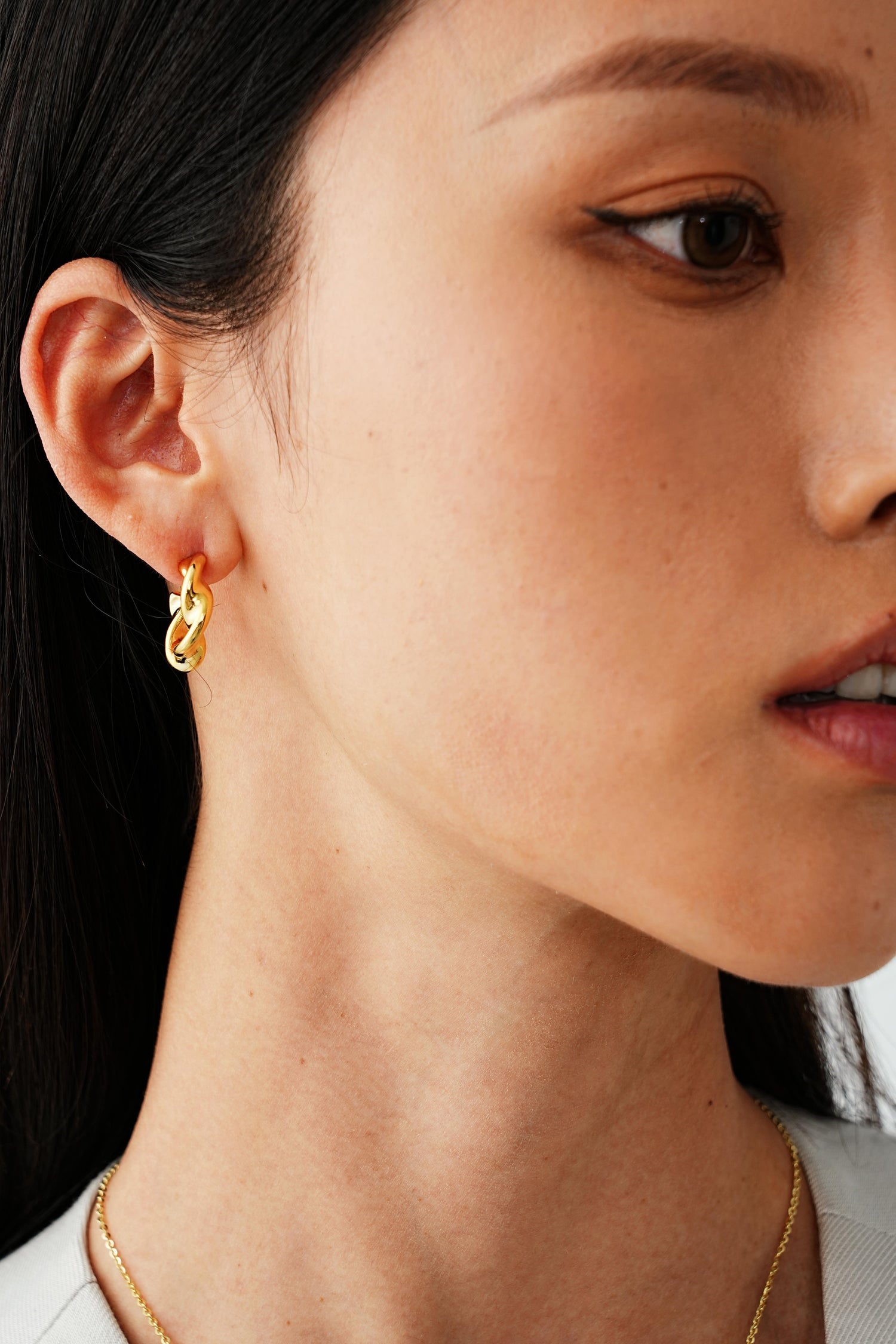 Twisted Charm Gold  Earrings