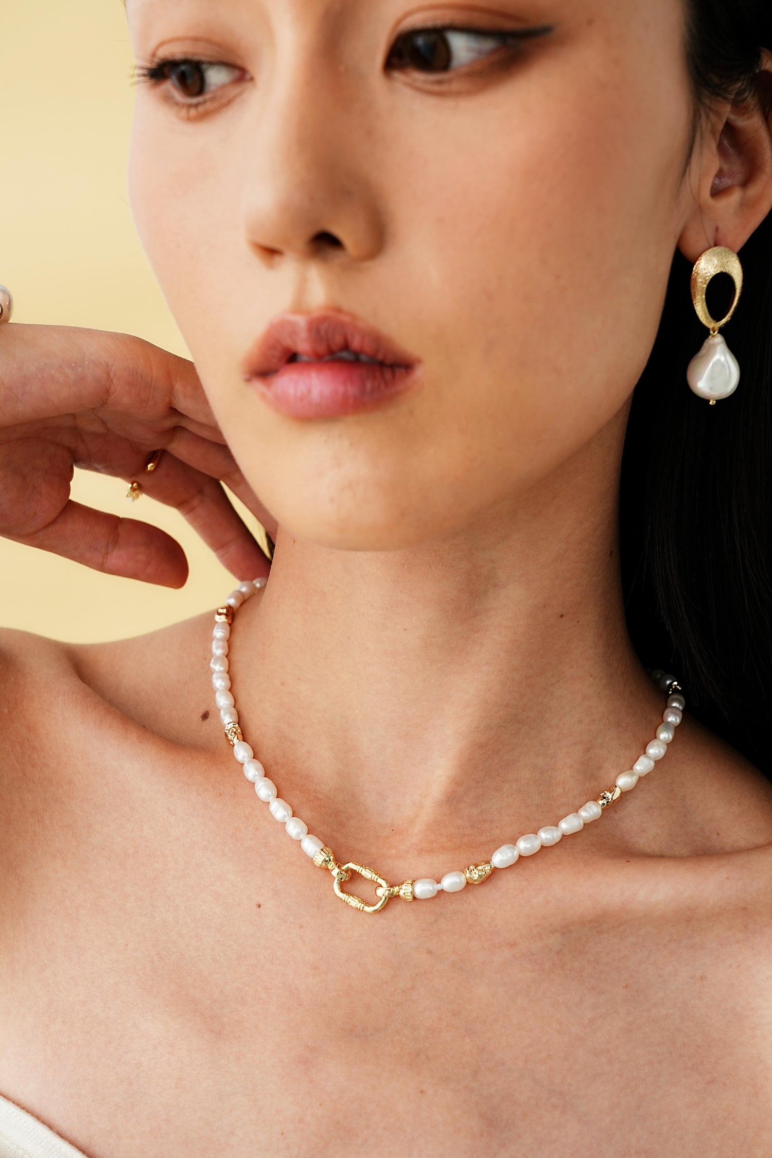 Diana Pearl Beaded Necklace