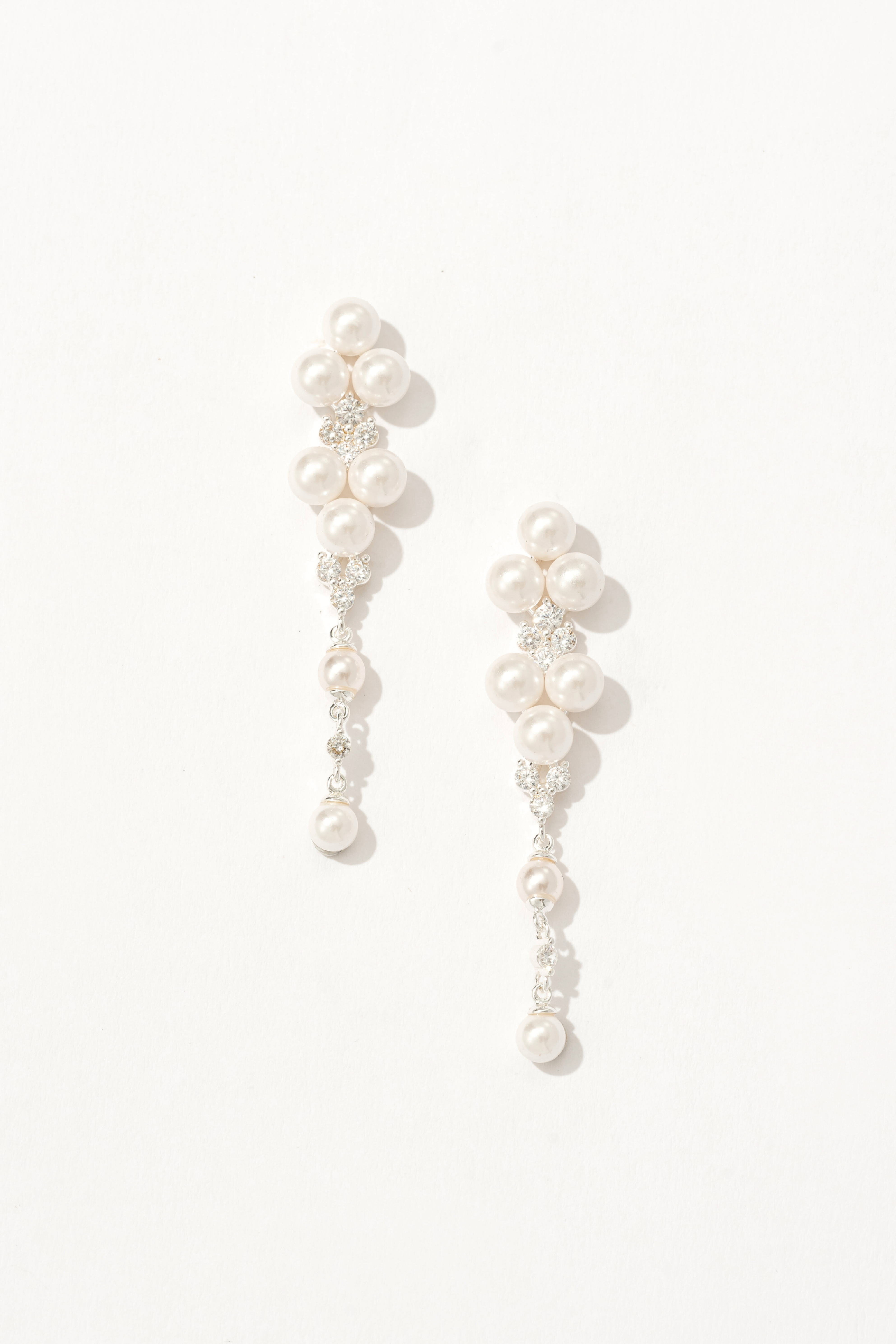 Aisling Silver Pearl Drop Earrings