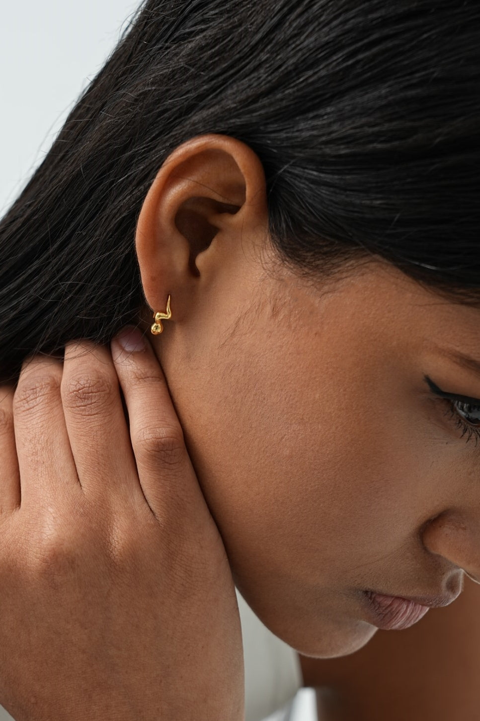 Anouk Snake Gold Earrings