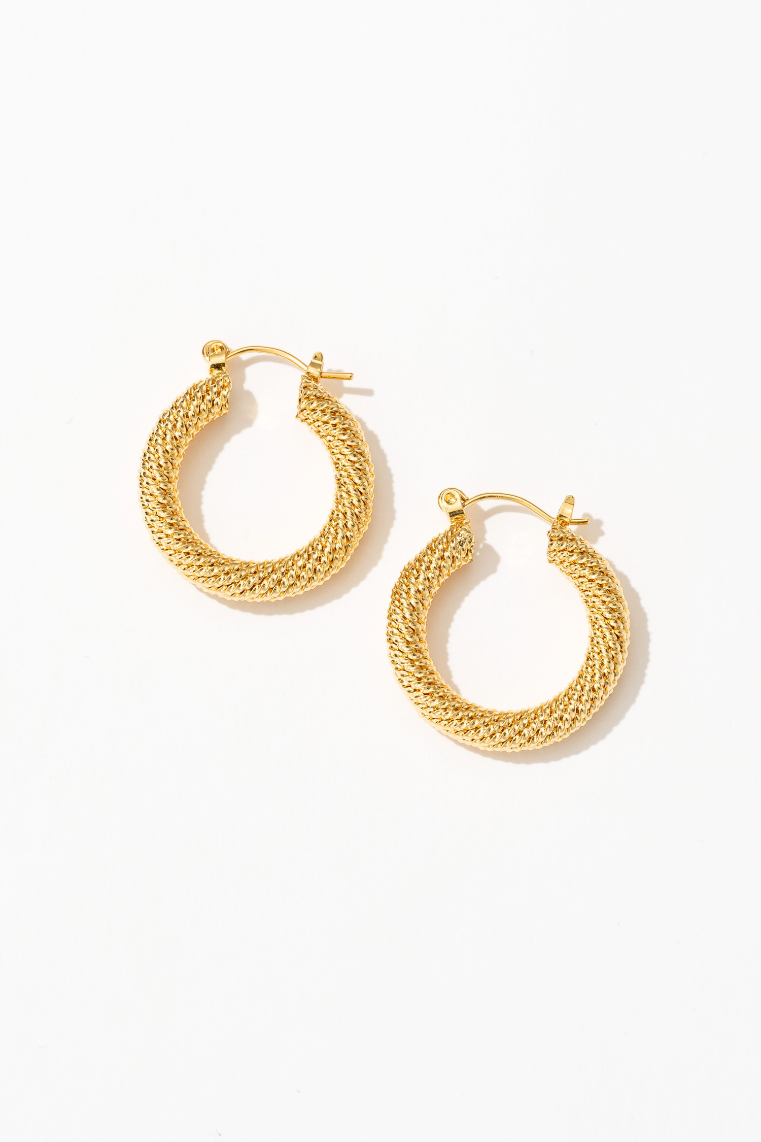 Blaze Twisted Hoop Earrings