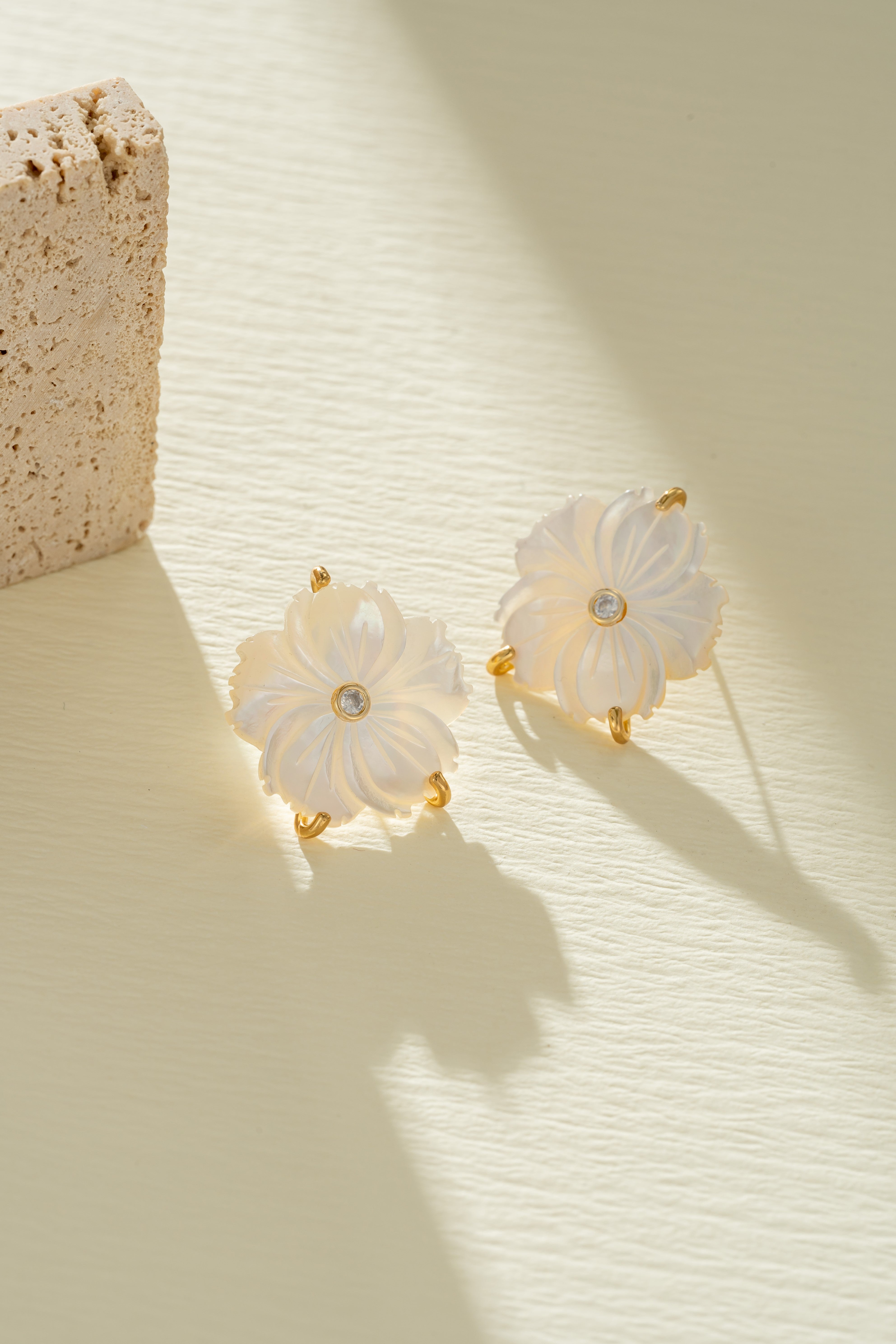 Cherry Blossom Nacre Earrings
