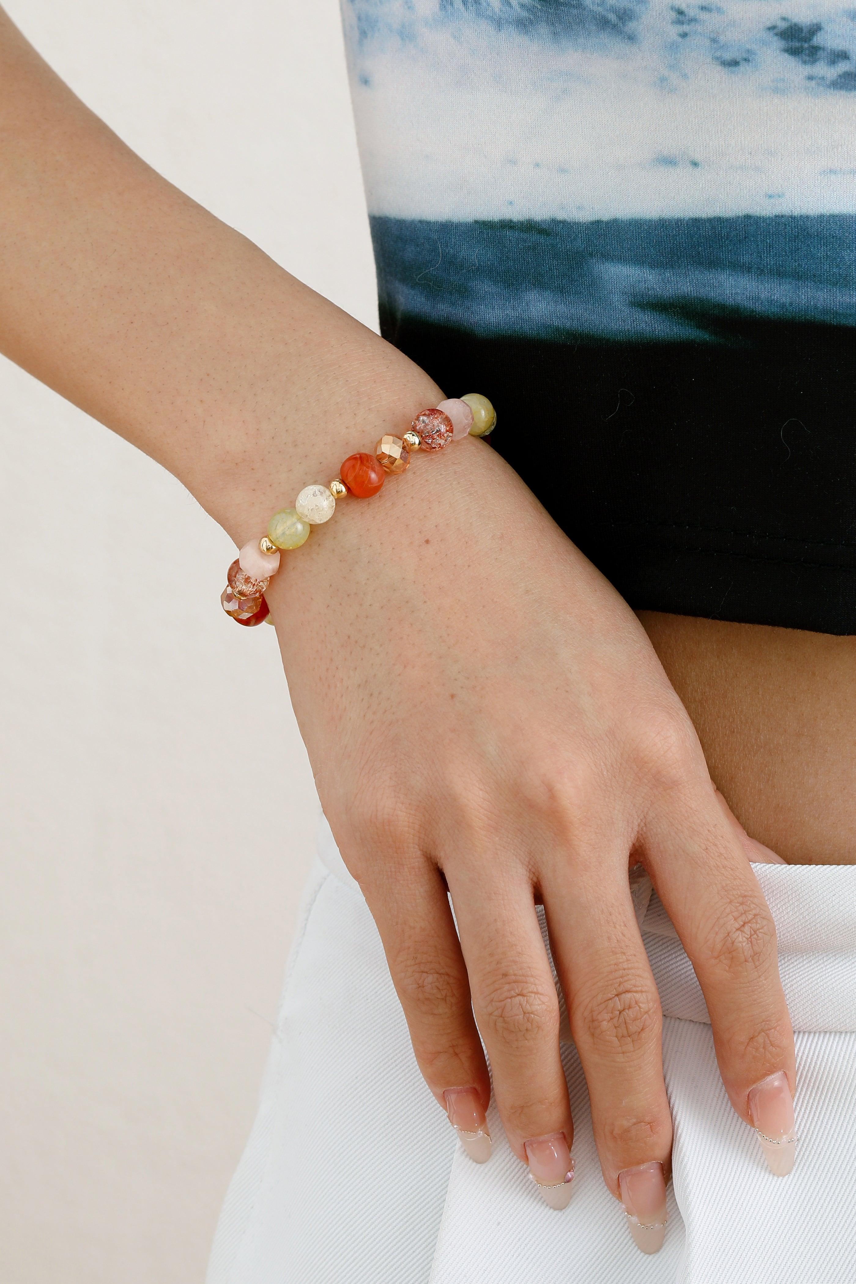 Citrus Blaze Crystal Bracelet - Artsory