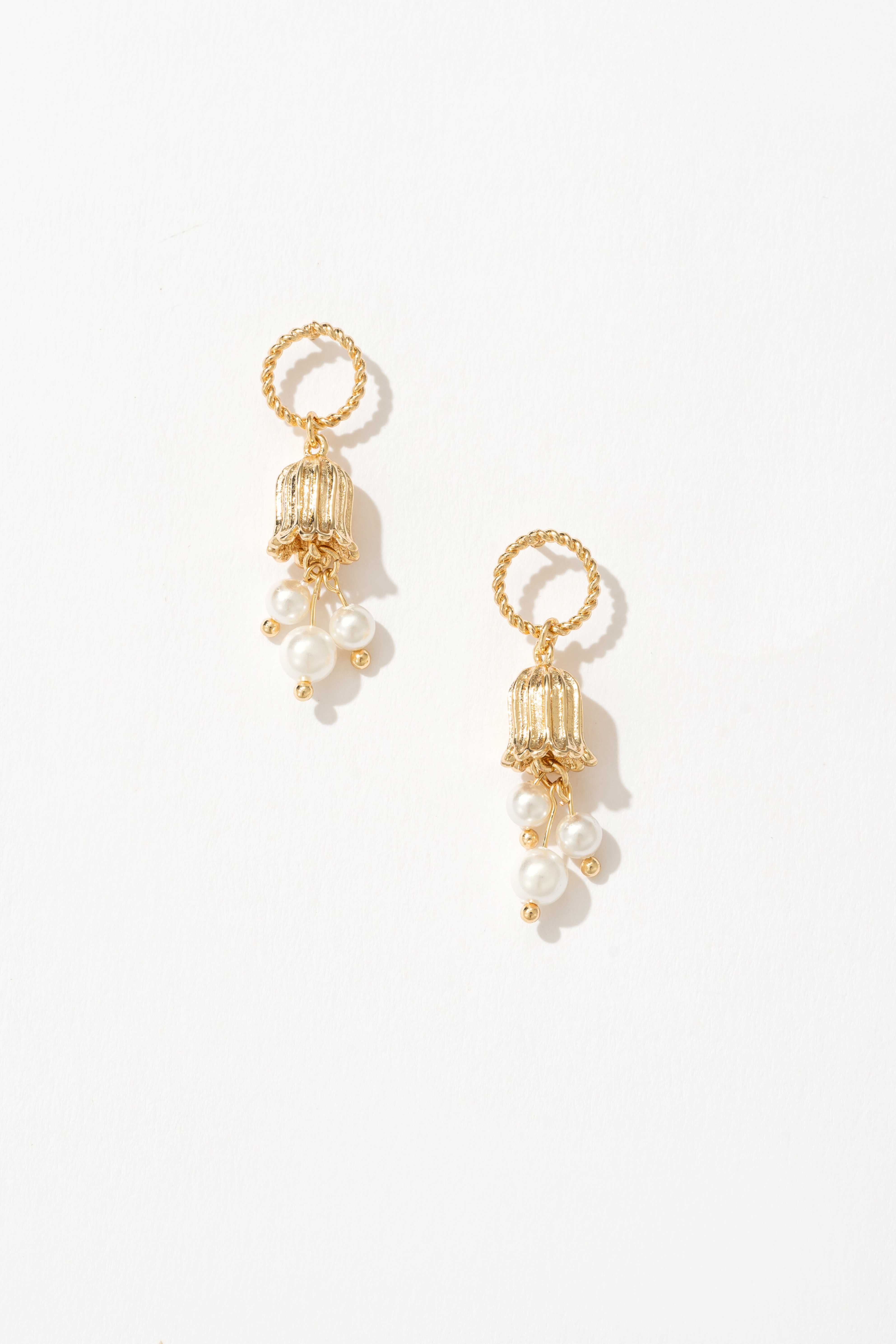 Gardenl Cascade Pearl Drop Earrings