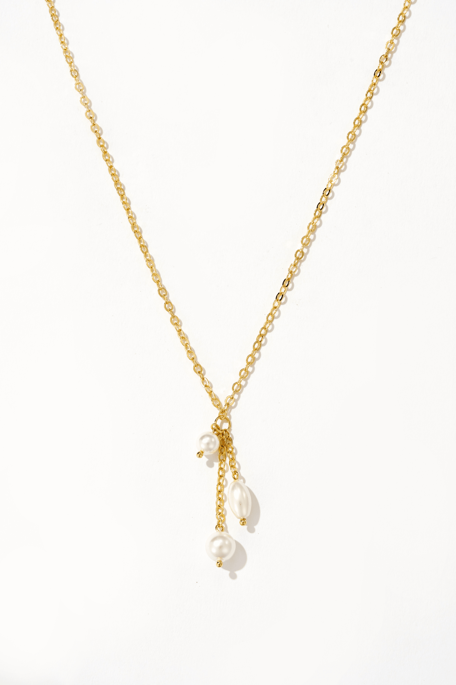 Jennifer Pearl Drop Necklace - Artsory