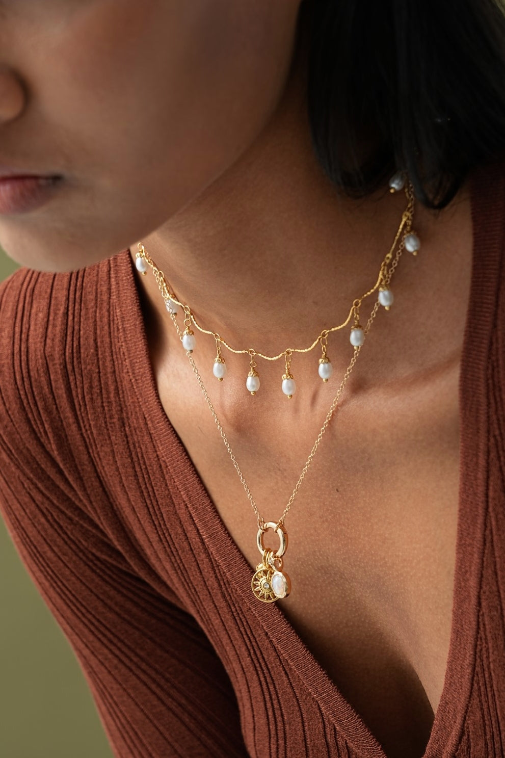 Felicity Dainty Pearl Necklace