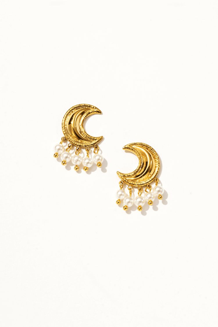 Luna Tiny Pearl Drop Earrings