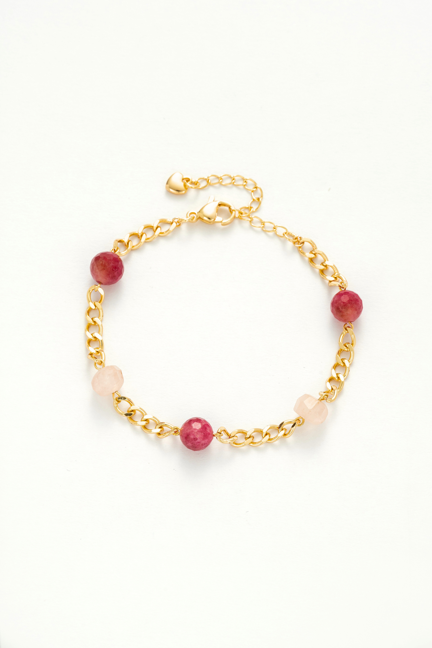 Rosy Glow Gemstone Bracelet