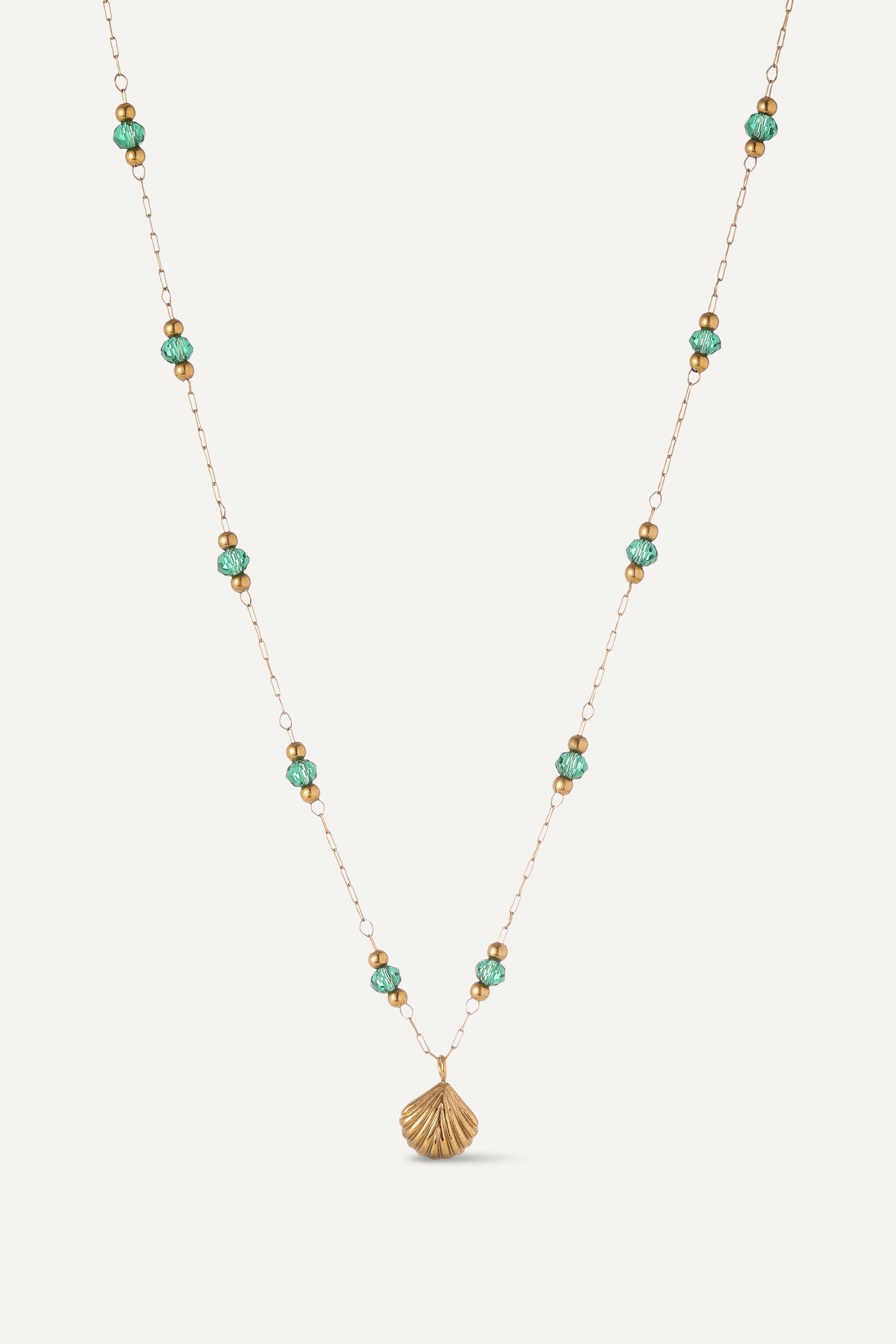 Seashell Serenity 14K Gold Necklace - Artsory