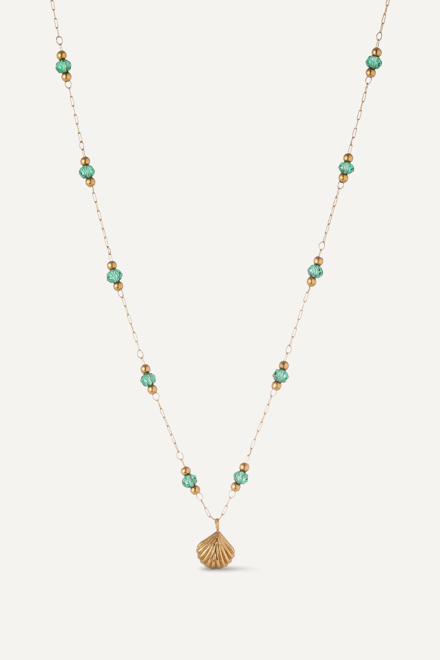 Seashell Serenity 14K Gold Necklace - Artsory