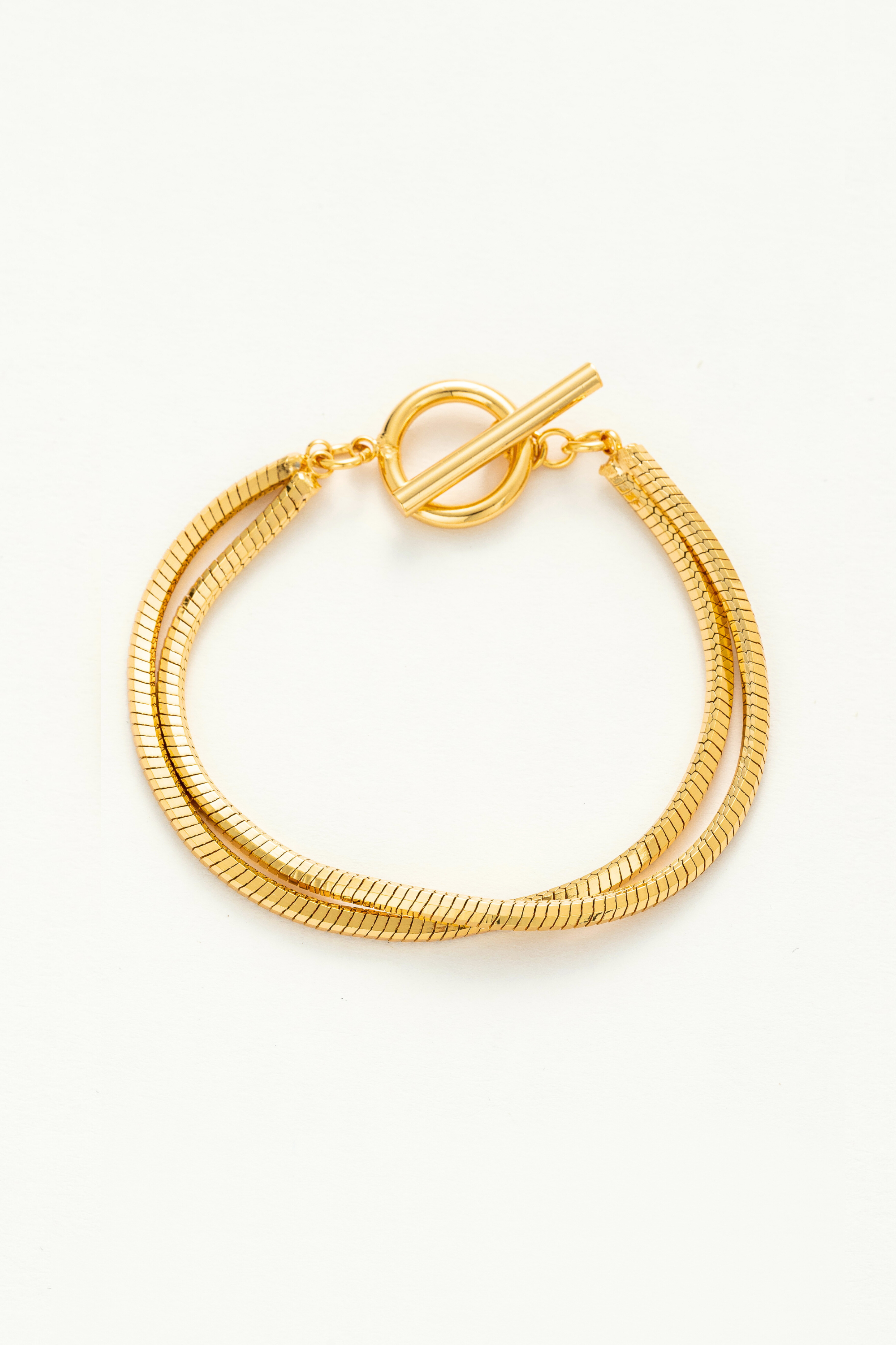 Snake Chain Double Strand Bracelet