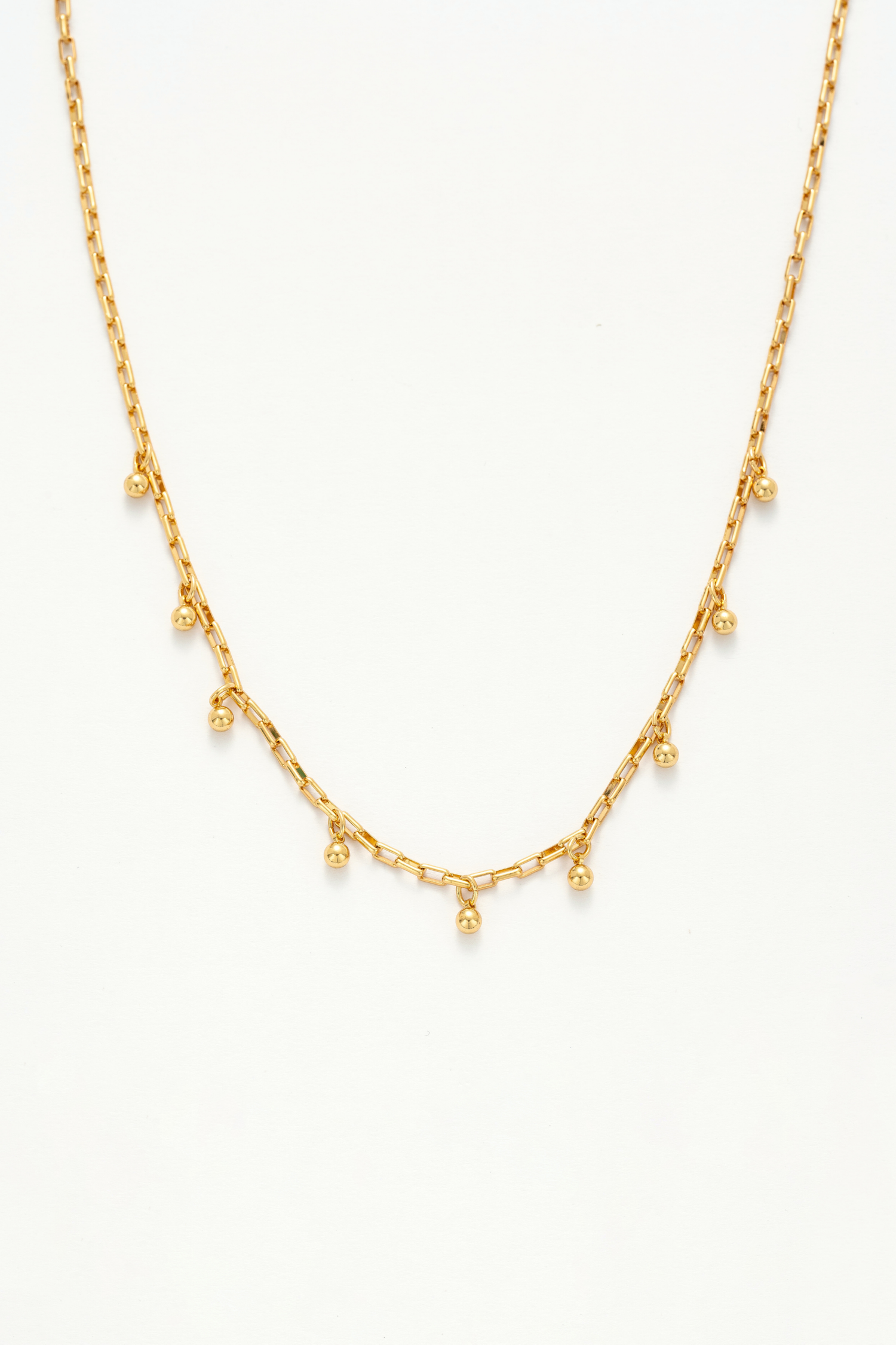 Tallulah 18k Gold Bead Drops Necklace