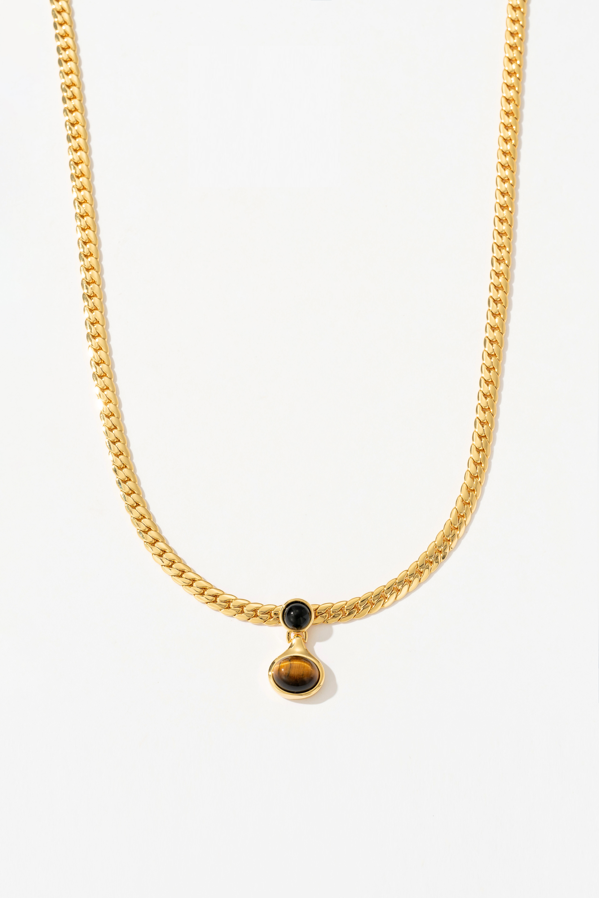 Verity Tiger's Eye Chain Necklace