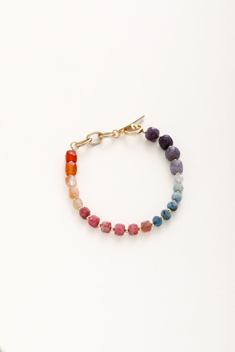 Vibrant Spectrum Quartz Bracelet