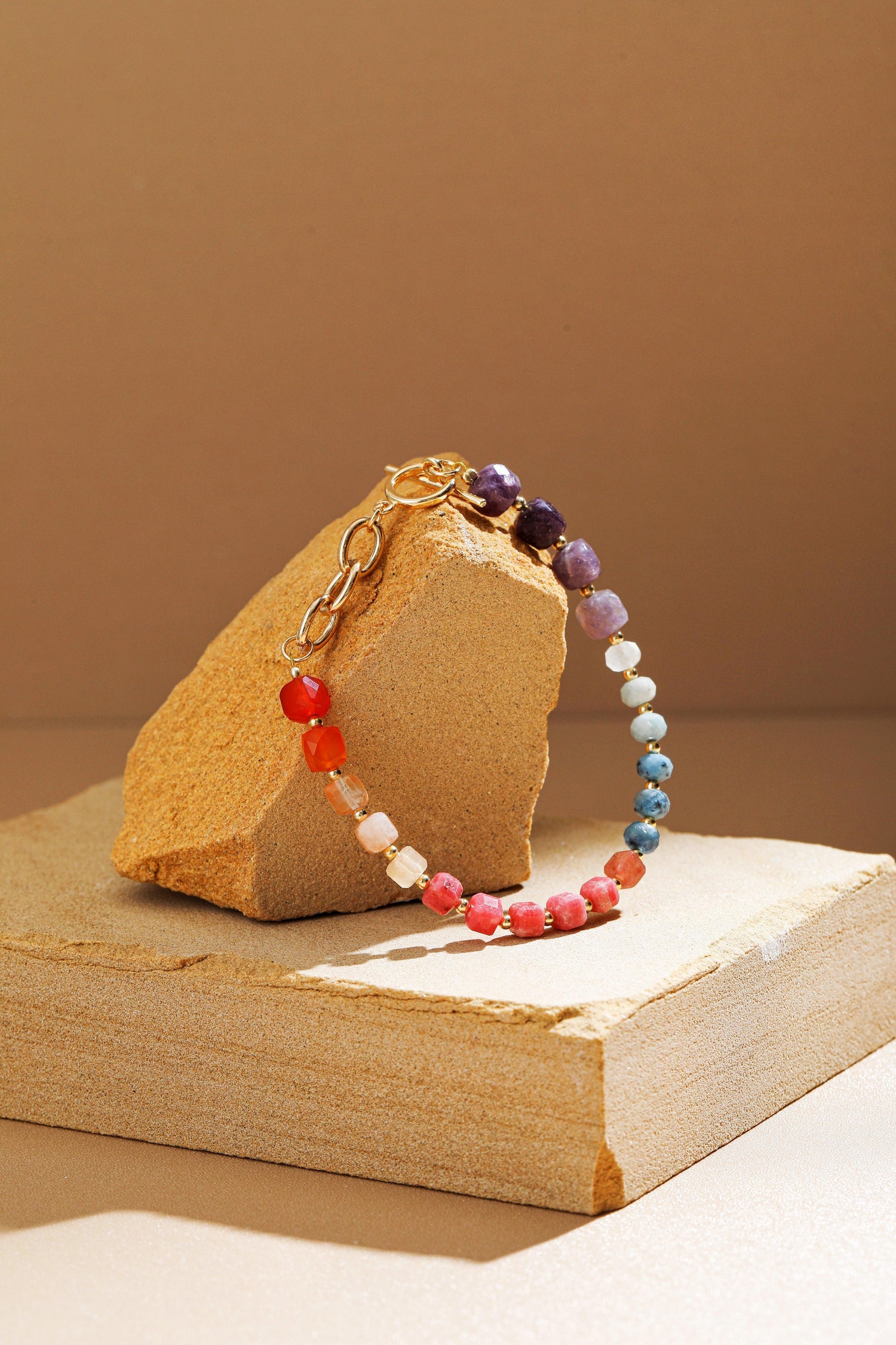 Vibrant Spectrum Quartz Bracelet - Artsory