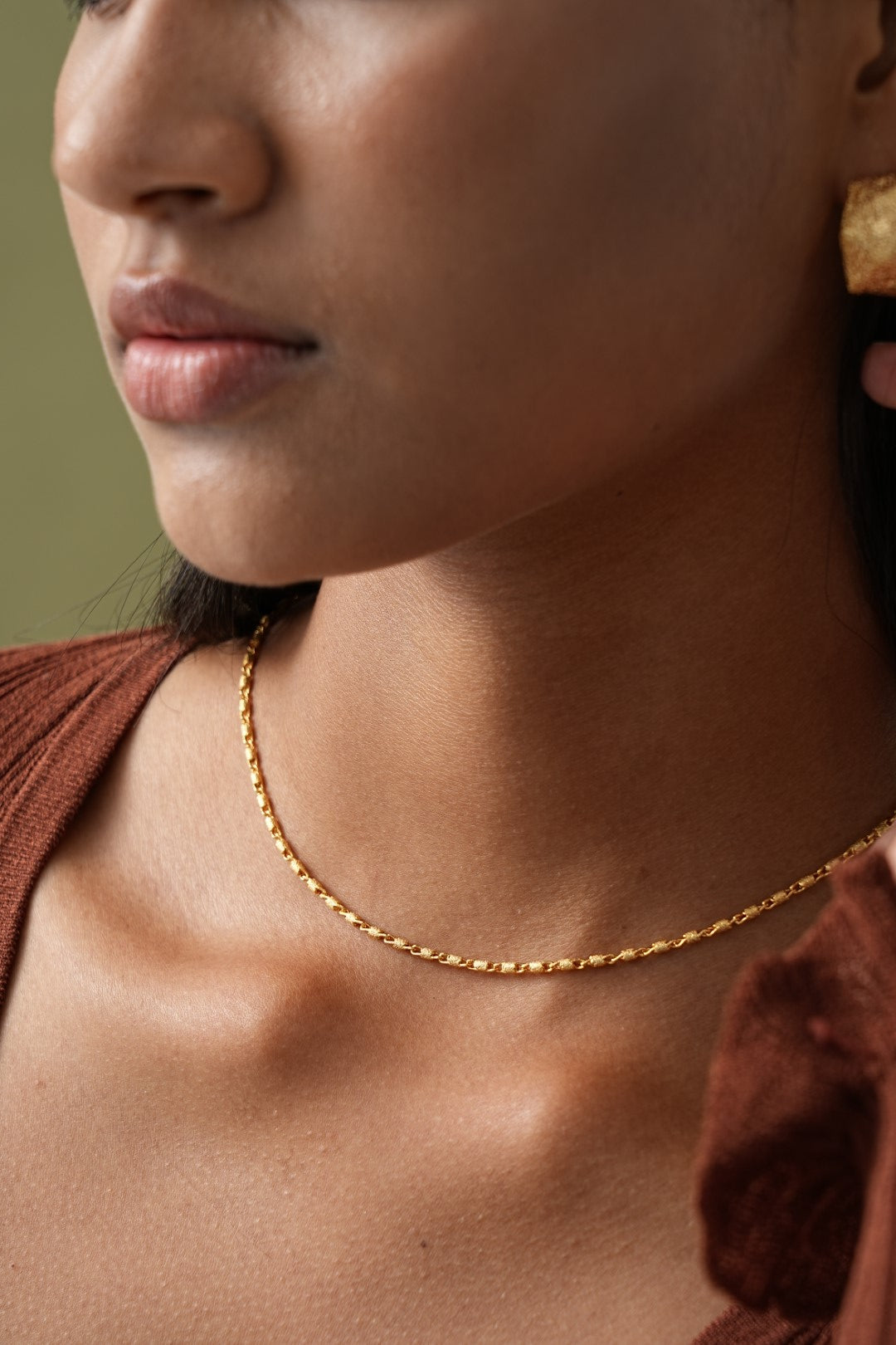 Yvaine Clavicle Gold Necklace