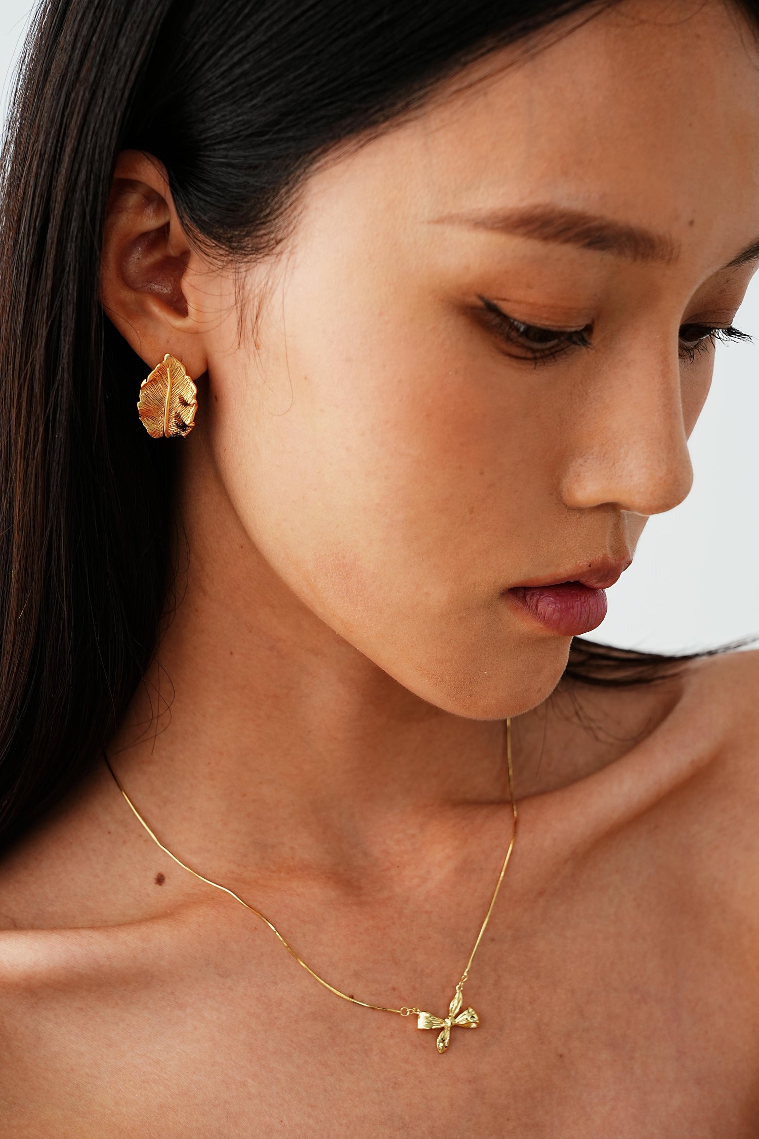 Gilded Leaf Earrings