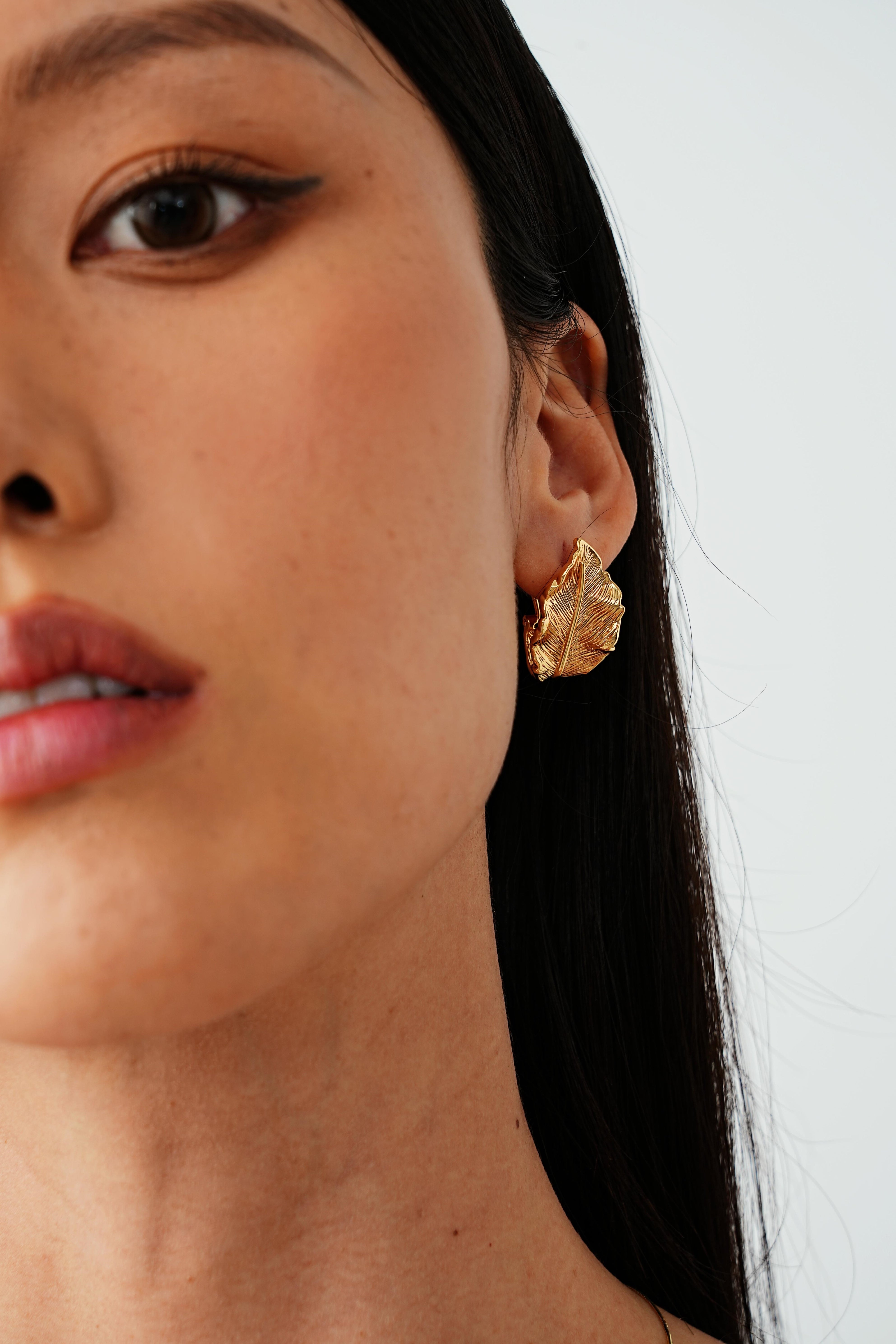 Gilded Leaf Earrings