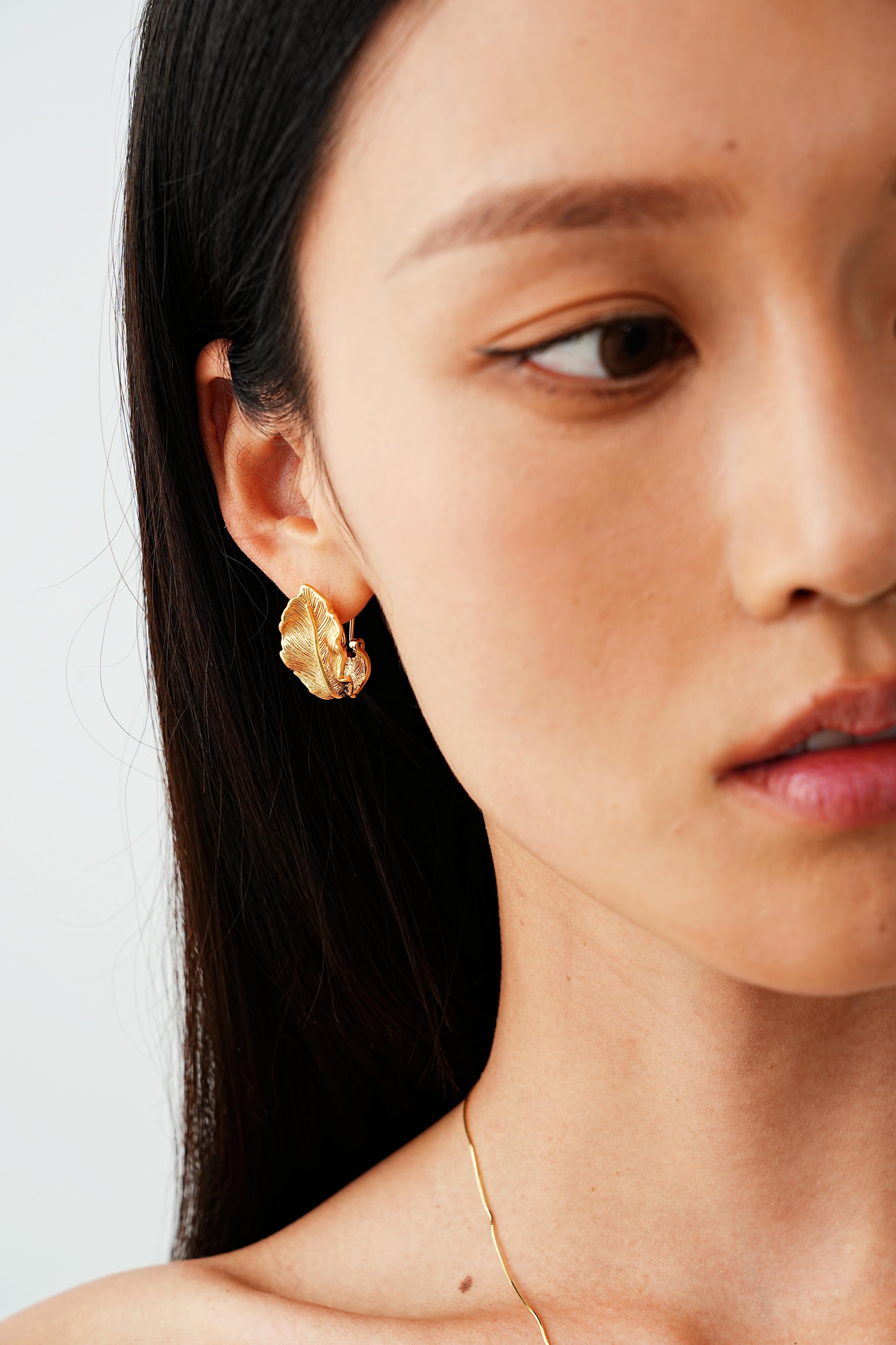 Gilded Leaf Earrings