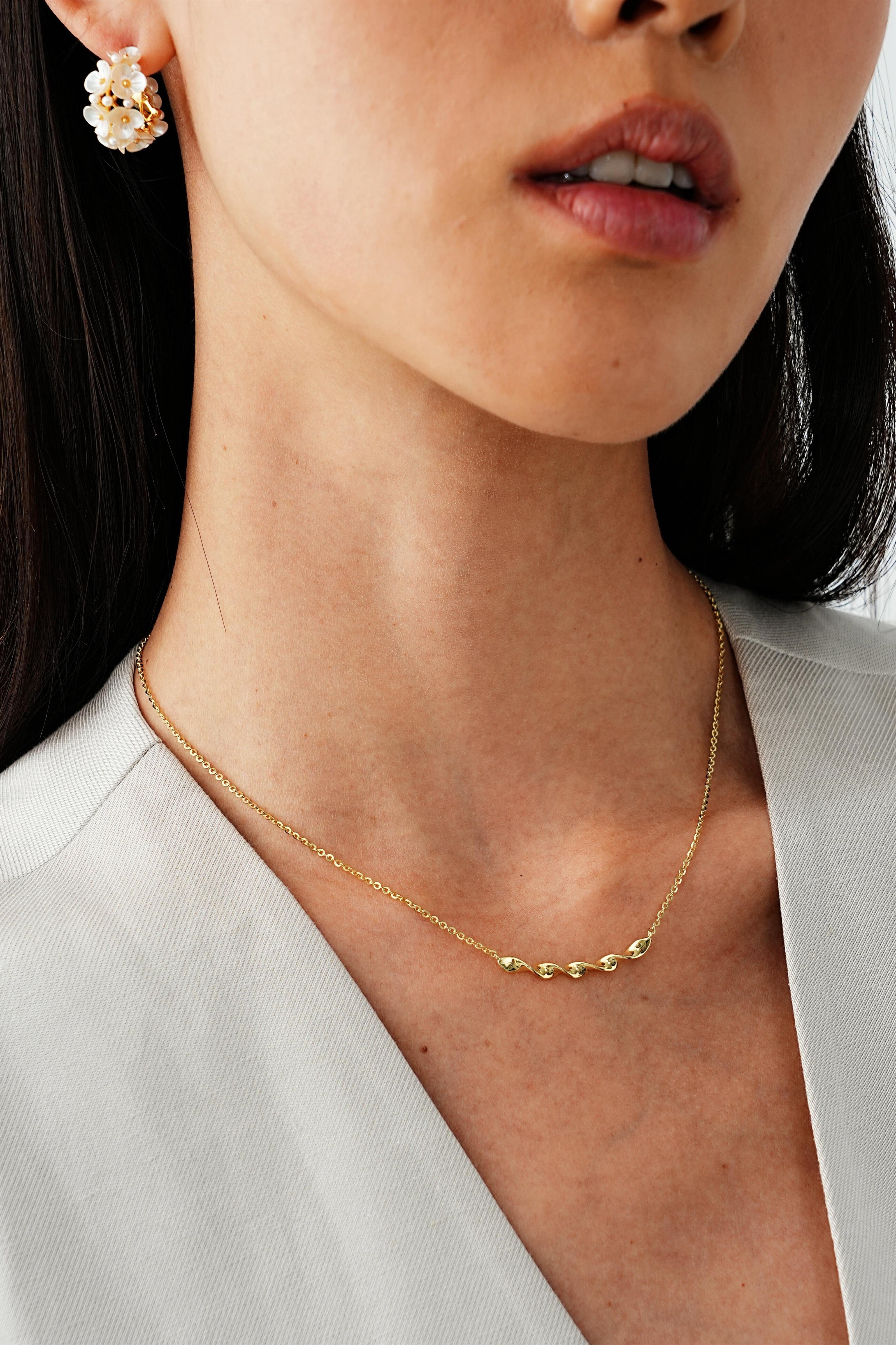 Giselle Twisted Gold Necklace