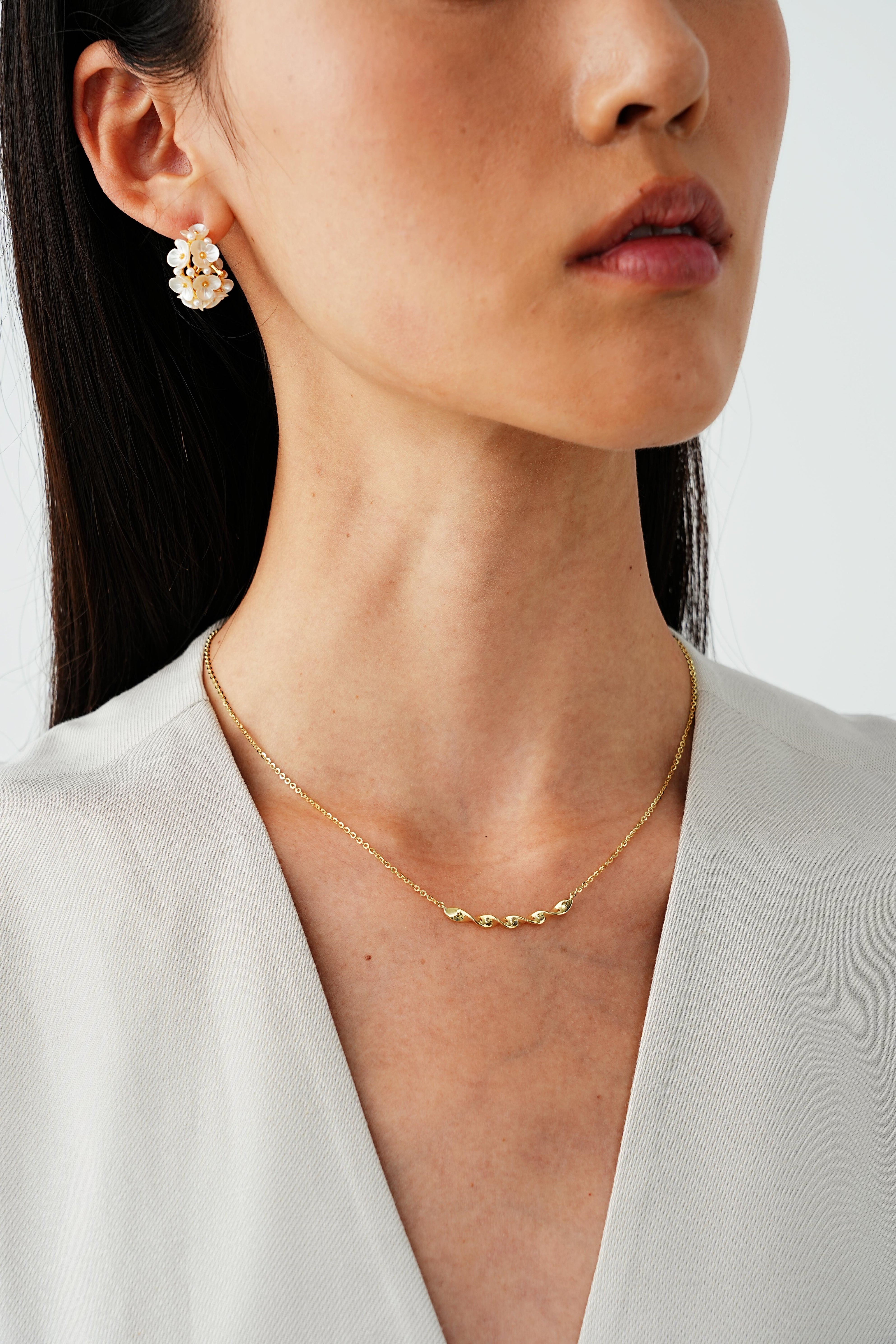 Giselle Twisted Gold Necklace