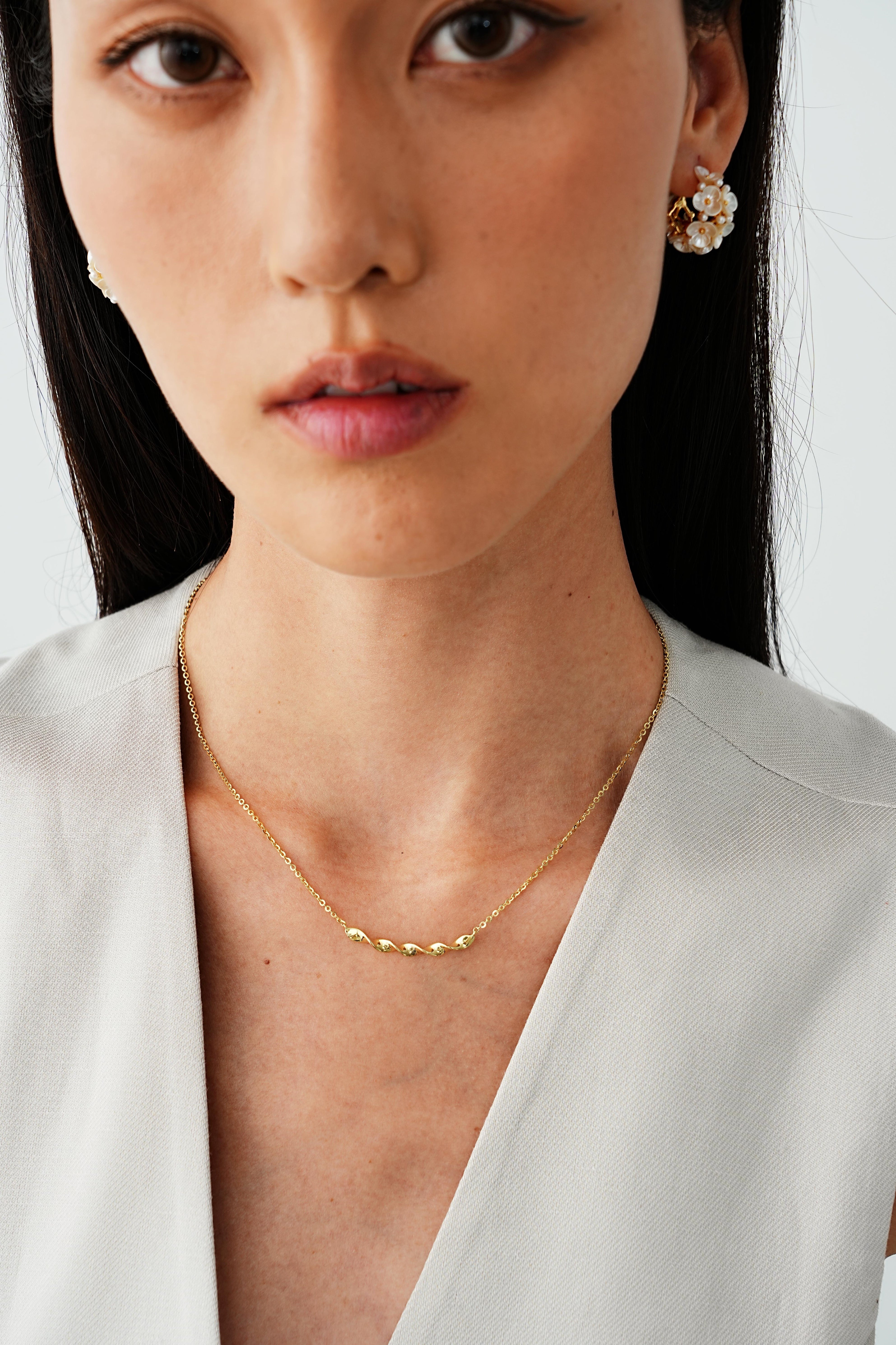 Giselle Twisted Gold Necklace