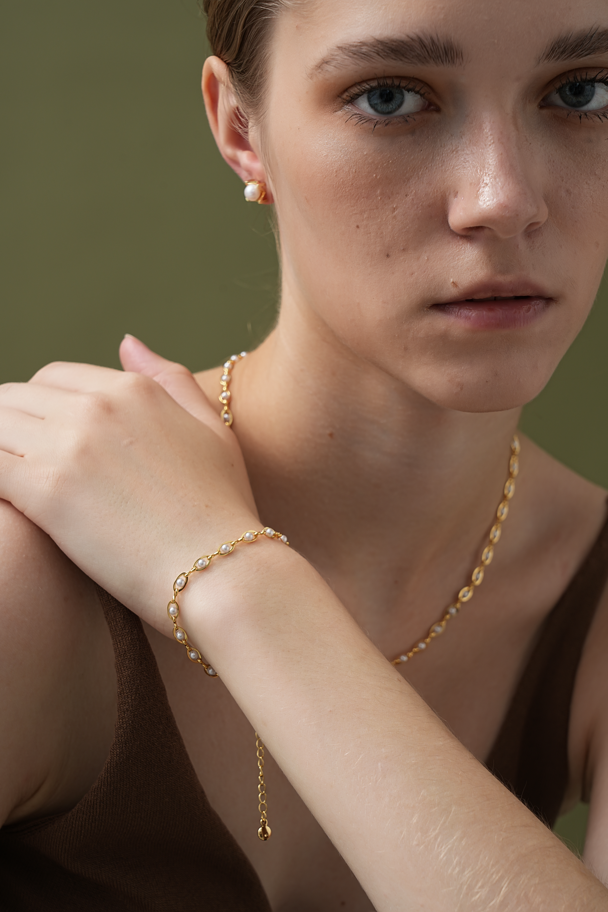 Braided Pearl Bracelet