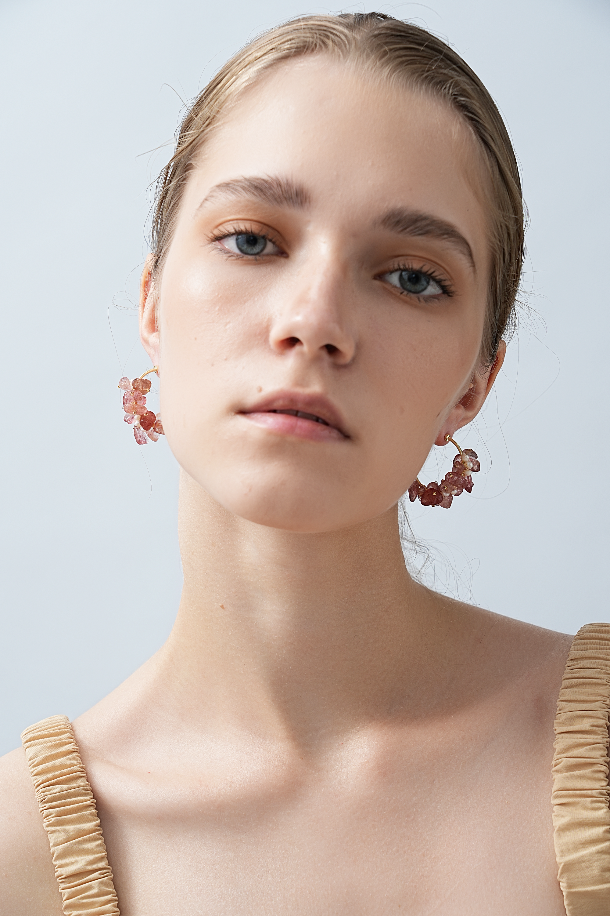 Isolara Strawberry Quartz Earrings