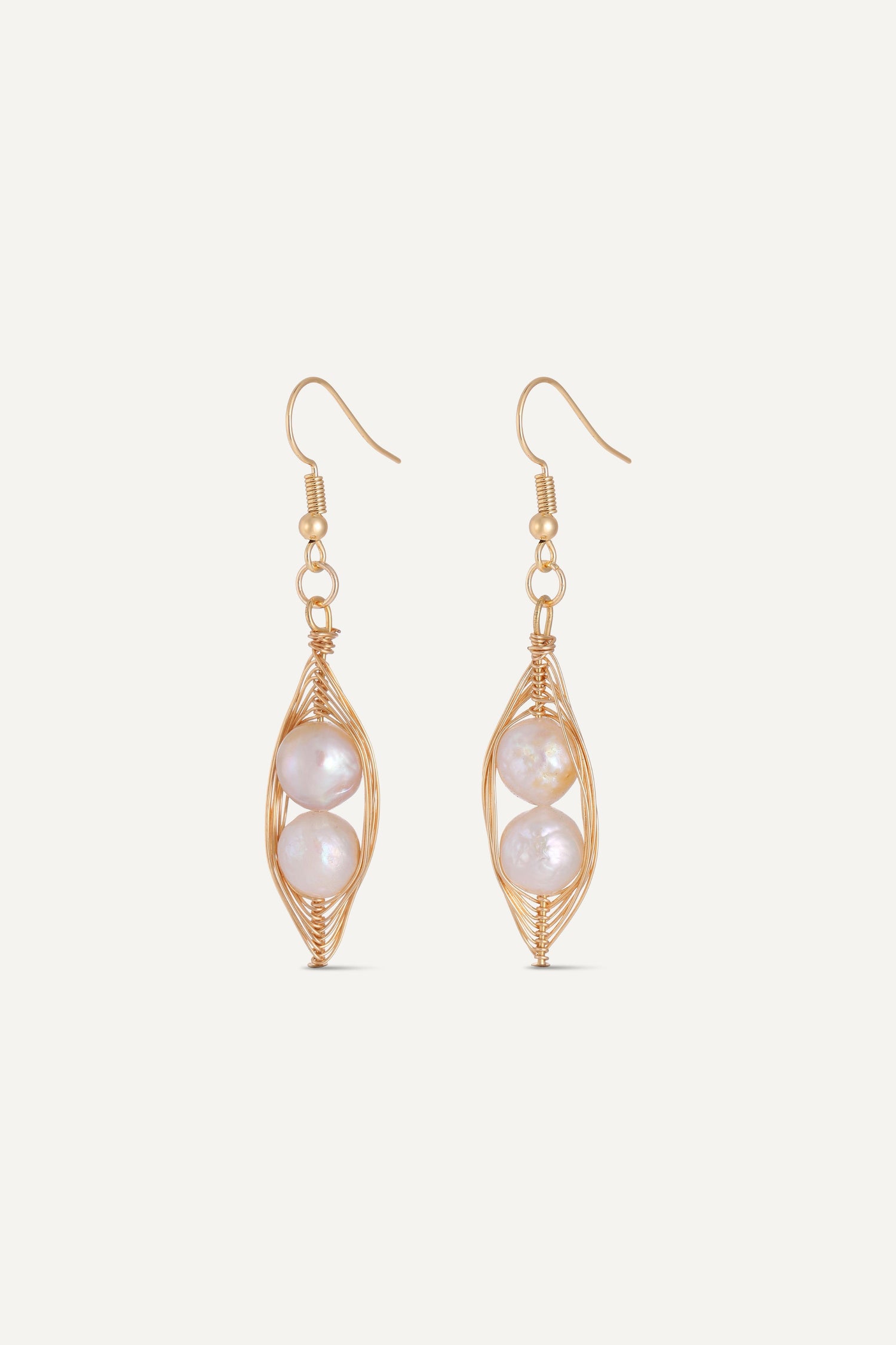 Pearlescent Freshwater Pearl Earrings - Artsory