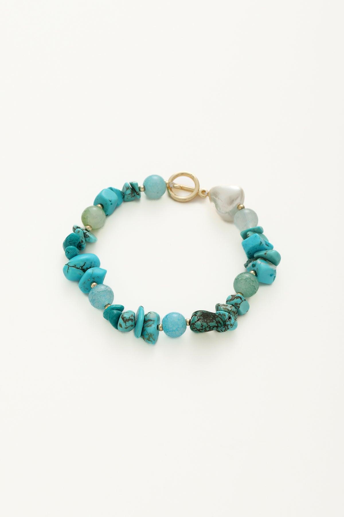 Aqua Aurora Turquoise Stone Bracelet - Artsory